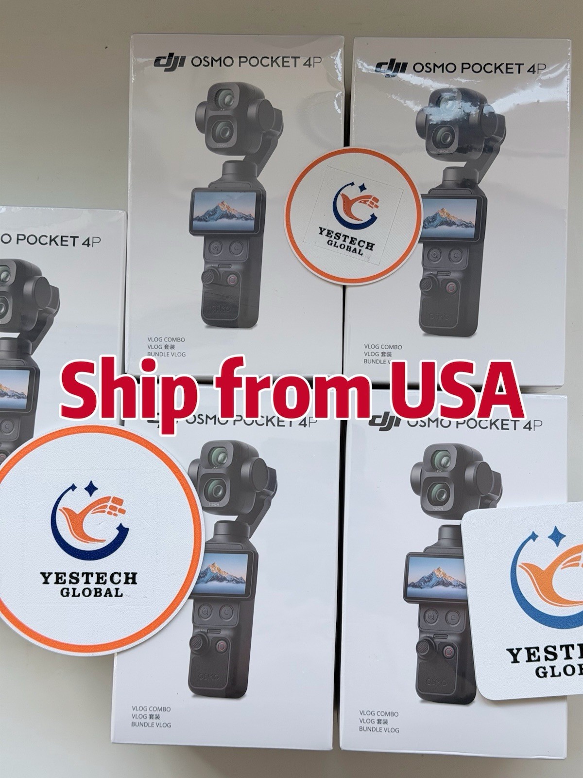 DJI Osmo Pocket Four Pro(4P) Vlog Creator Combo Handheld Stabilizer USA STOCK