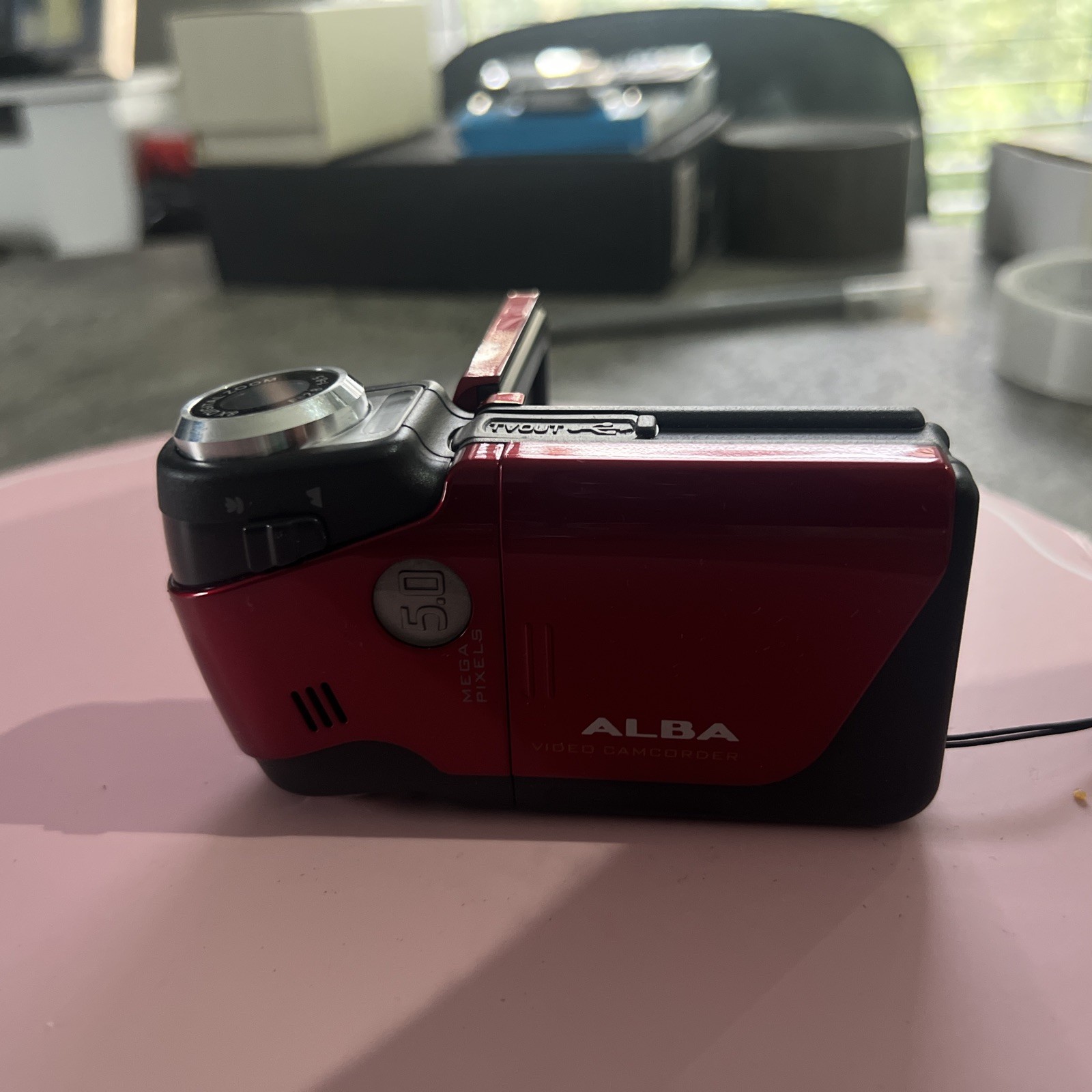 Alba TDV521 5.0MP Compact Digital Video Recorder Red Tested / with case