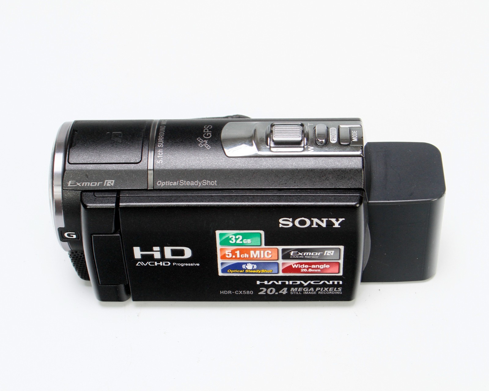 Sony Handycam HDR-CX580V High Definition Camcorder (Black) 32GB Internal Memory