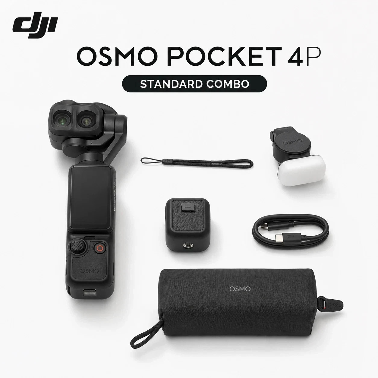 NEW DJI Osmo Pocket 4 Pro Vlog Combo Gimbal Camera Mic Kit Vlogging 103GB