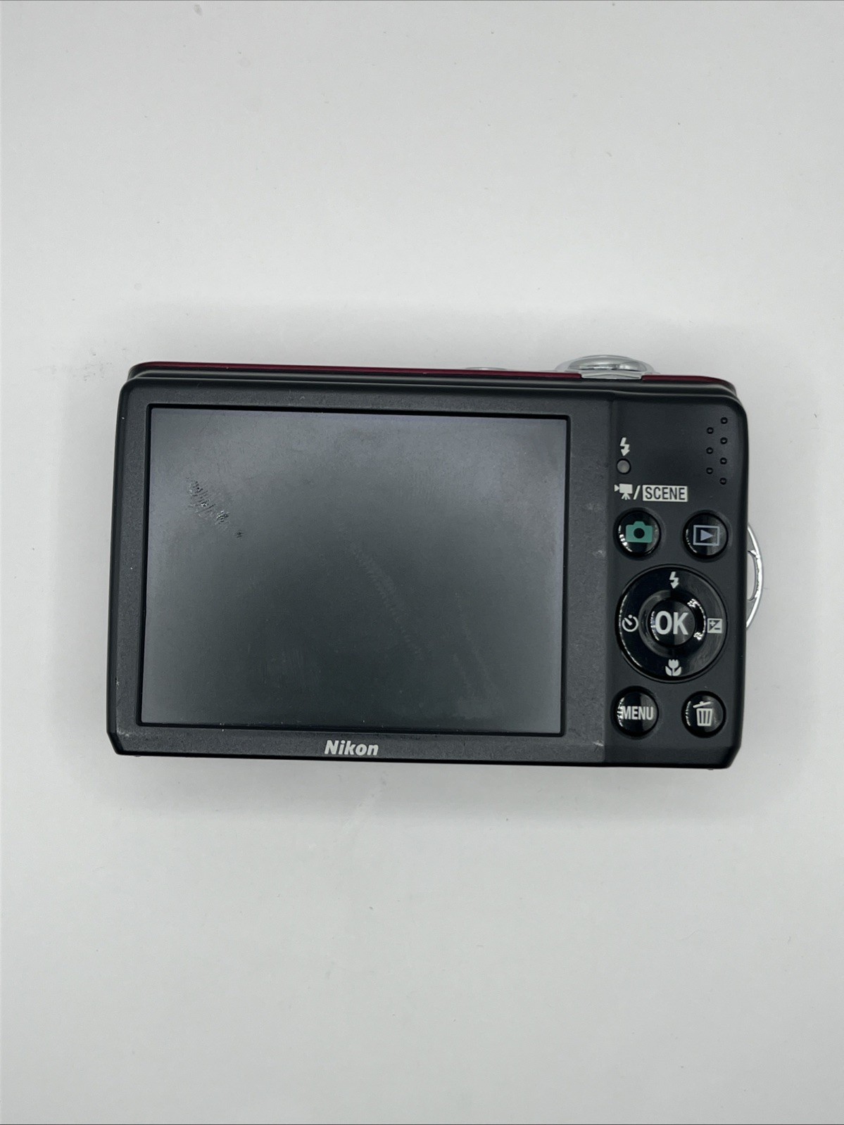COOLPIX L20 10MP Compact Digital Camera 3.6x Zoom 3in Red READ DESCRIPTION