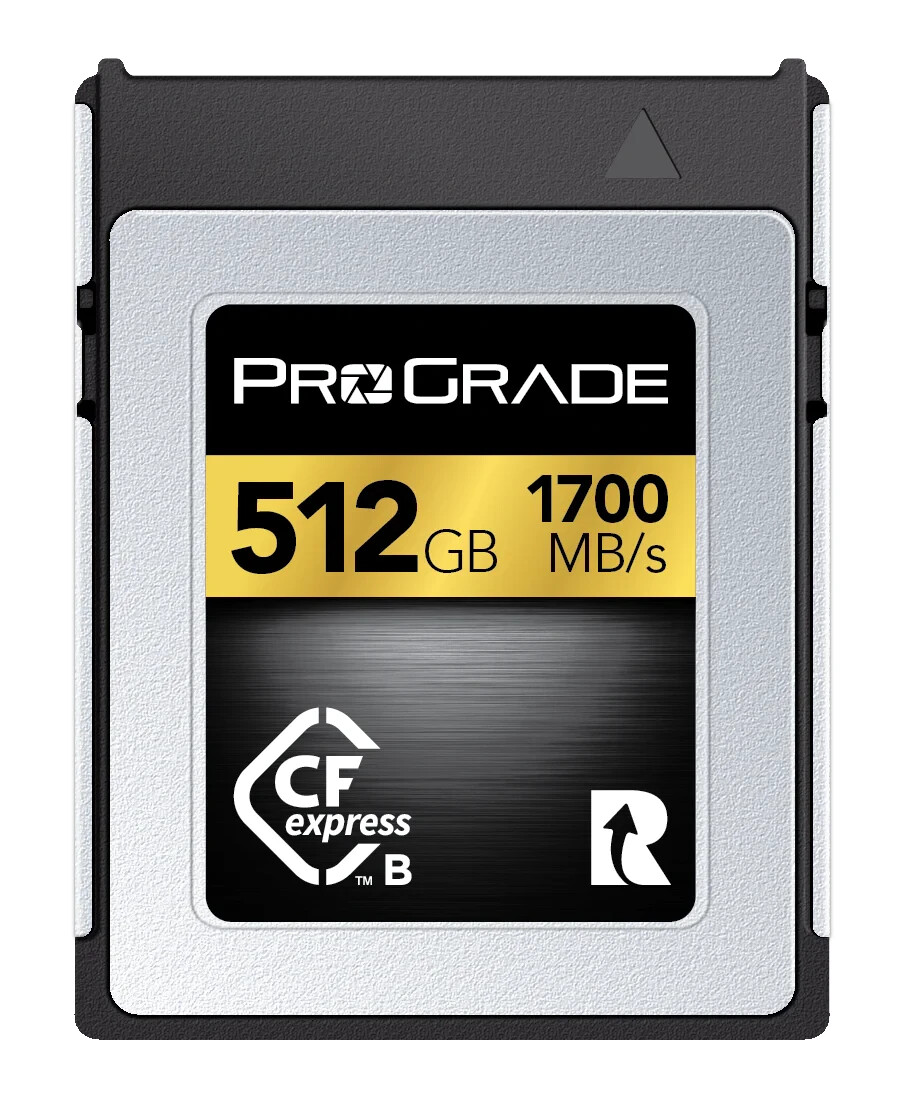 Prograde Digital 512GB CFexpress 2.0 Gold Memory Card, 1700MB/s Read