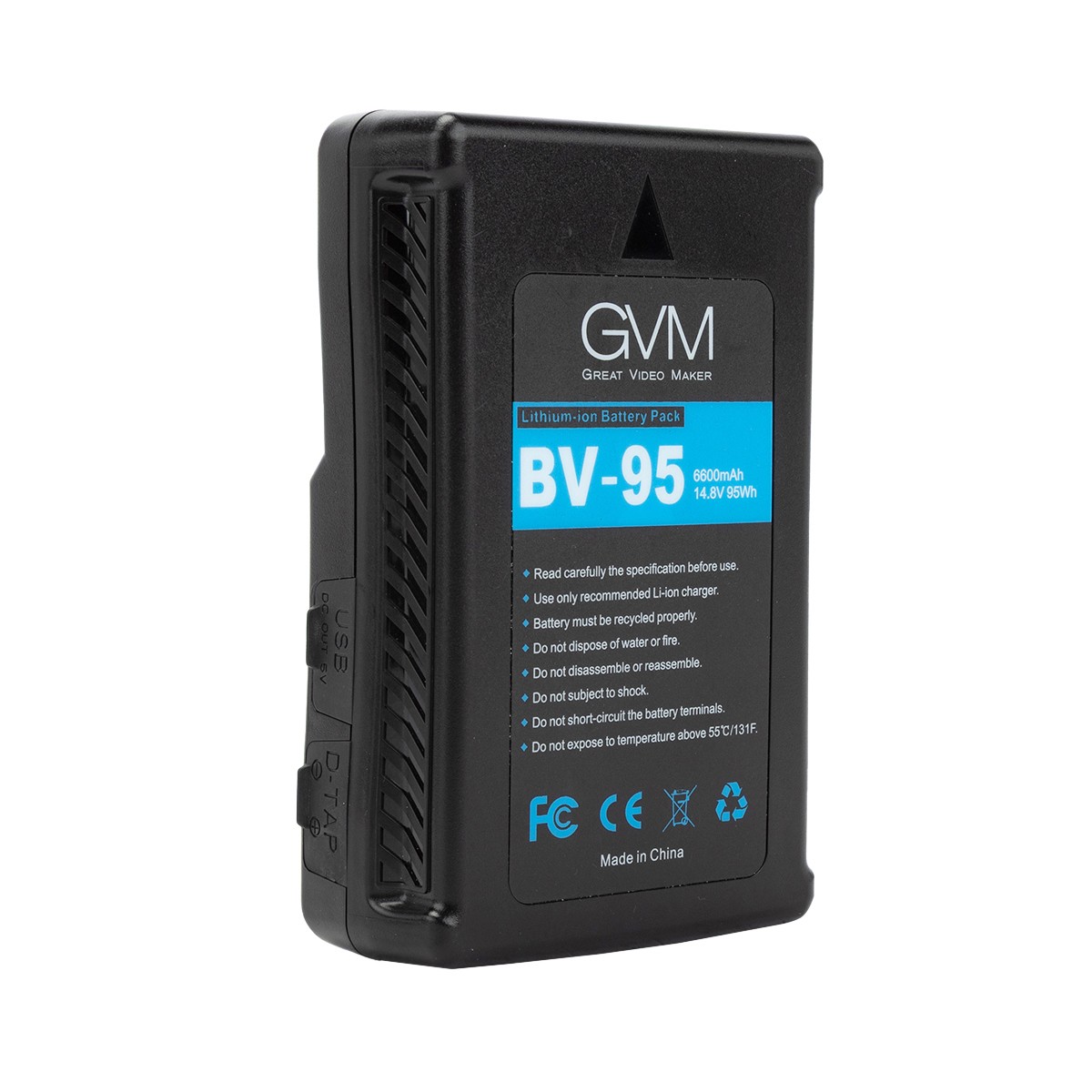 GVM BV-95 95Wh 14.8V 6600mAh Lithium-Ion V-Mount Battery – SKU#2061389
