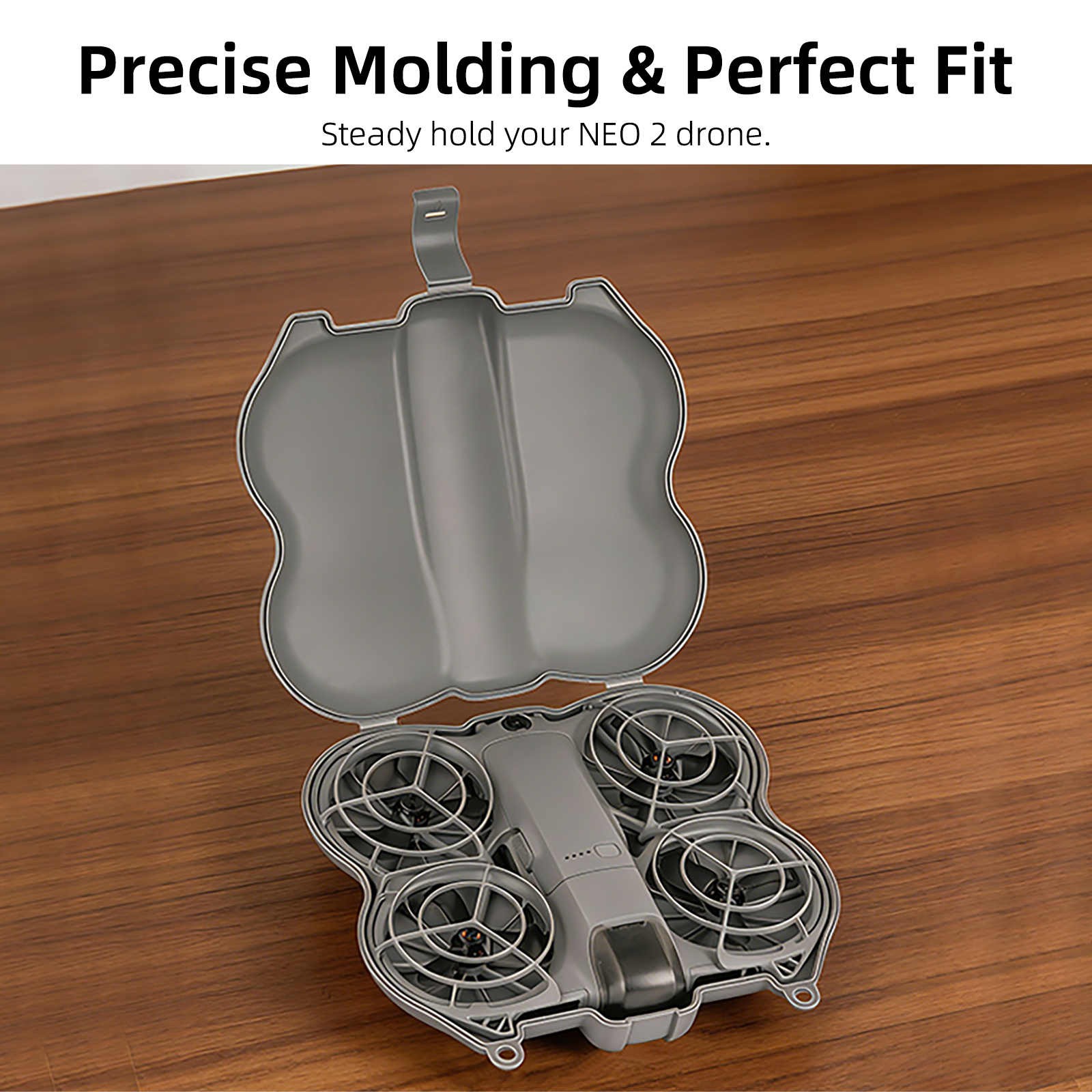 Protective Hard Storage Case with Carabiner for DJI NEO 2 Drone Accessories Gear