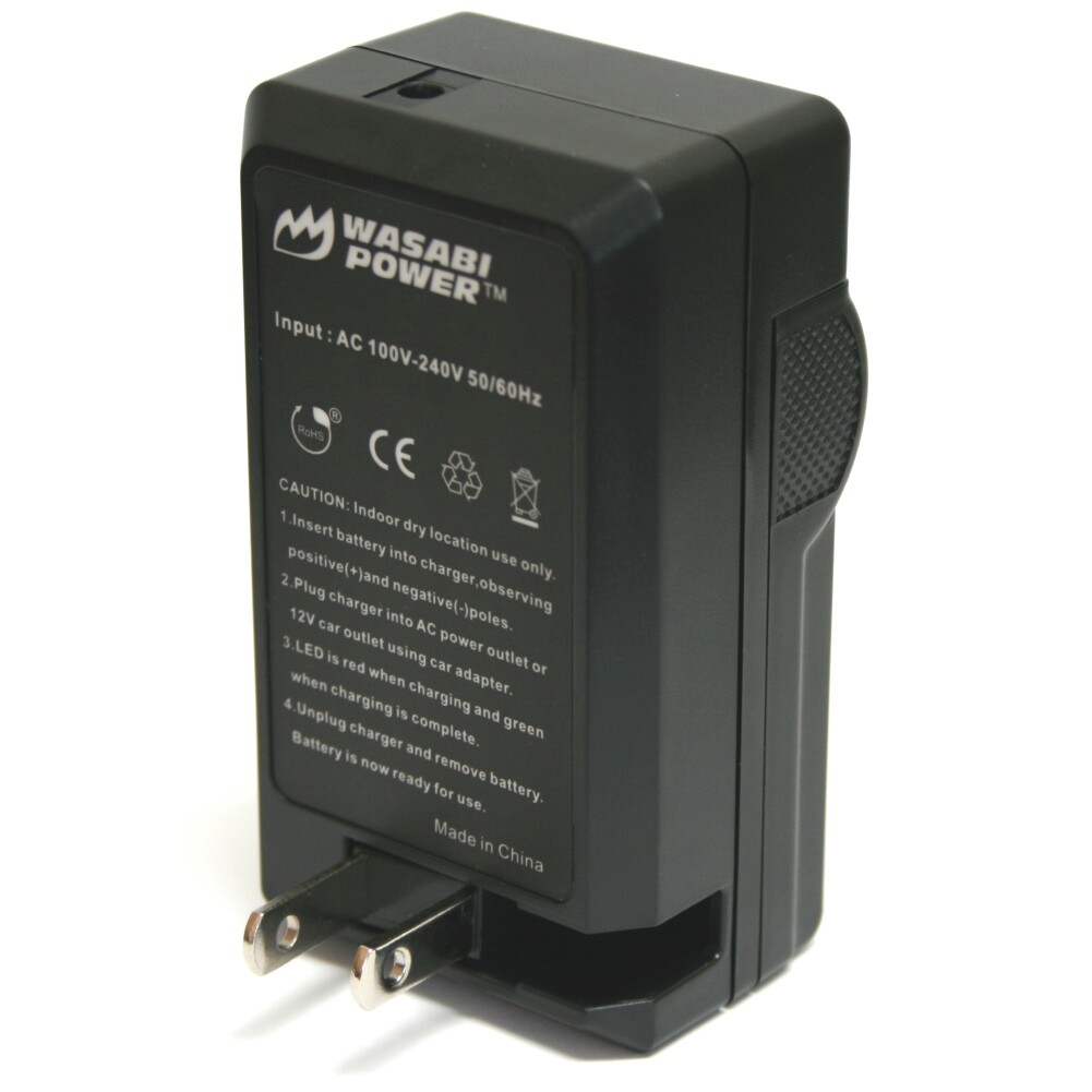 Battery Charger for Samsung SLB-0637 (100-240V) with Car Adapter – Wasabi