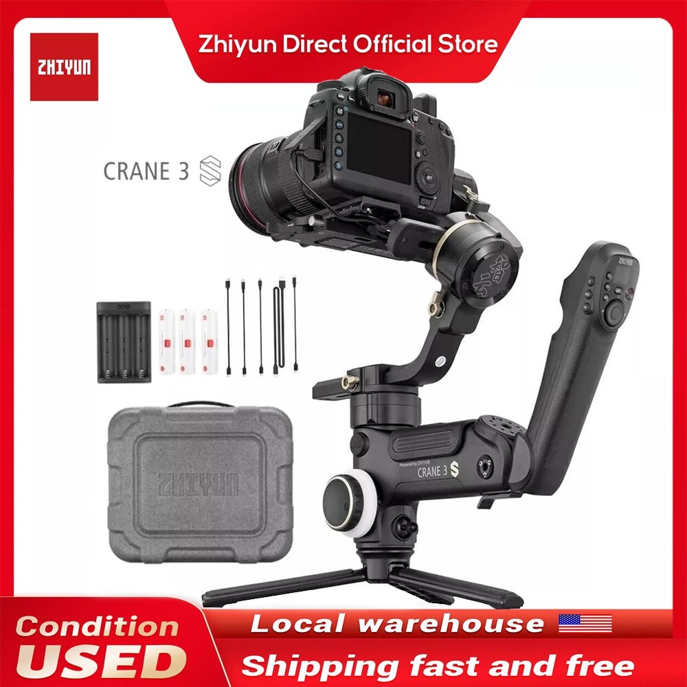 ZHIYUN Crane 3S 3-Axis Camera Gimbal Stabilizer 6.5kg Load for Canon Nikon Sony