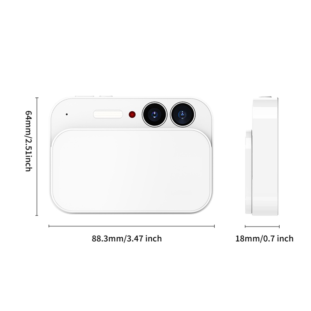 Slider Touch Screen Digital 4K Camera 2.8″ CCD HD Video Recording 64MP Music MP4
