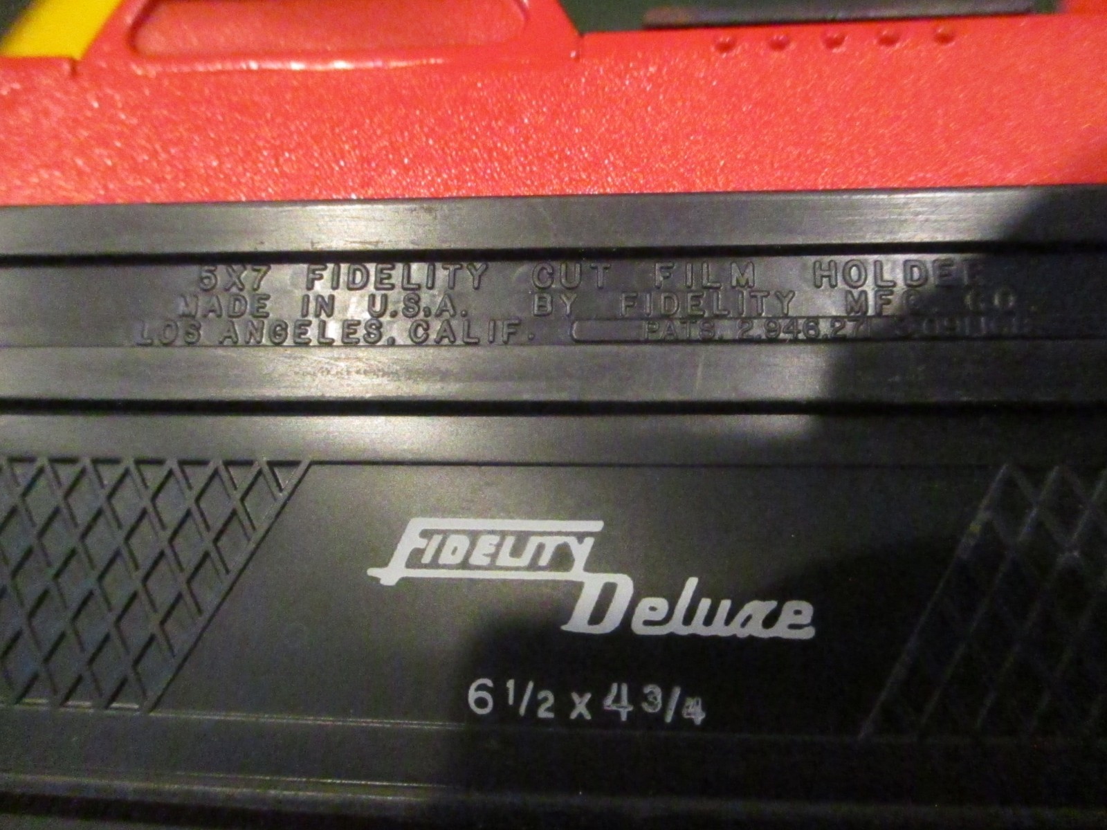2 Two 5X7 Fidelity Deluxe Cut made in the USA Film Holders