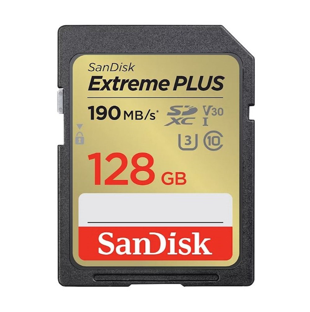 SanDisk Extreme PLUS SDXC UHS-I card, 128GB SDSDXWA-128G