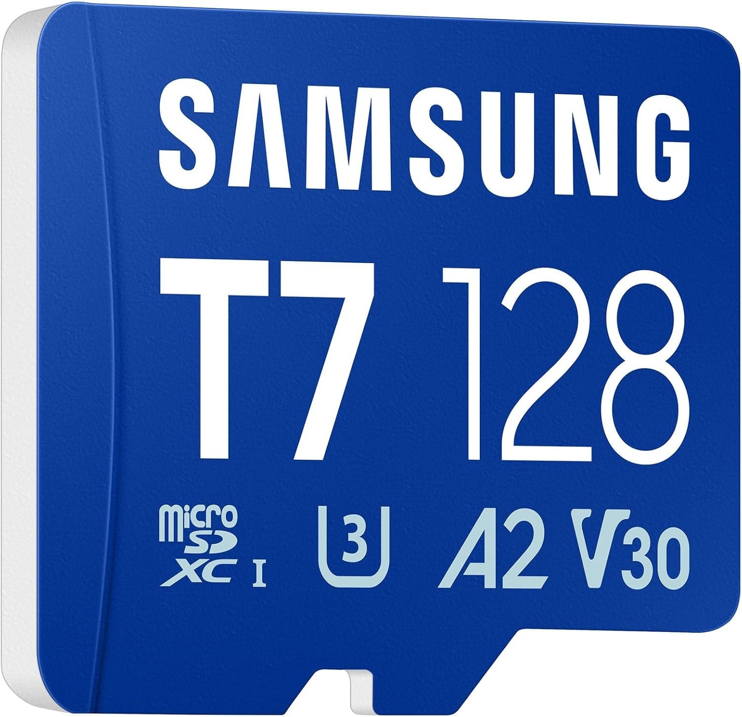 Samsung T7 microSDXC 128GB, Up to 170MB/s UHS-I U3 4K A2 V30 micro SD MB-MB128T