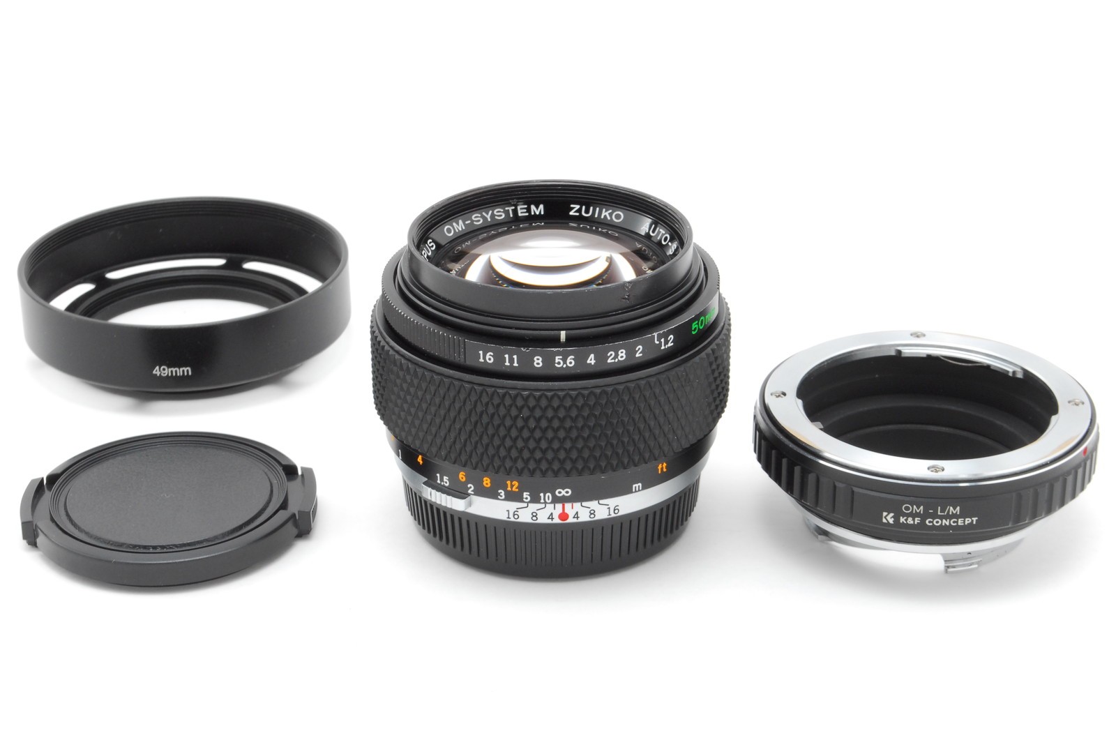 [OPT MINT w/hood] OLYMPUS OM-SYSTEM ZUIKO AUTO-S 50mm f1.2 MF Lens From JAPAN