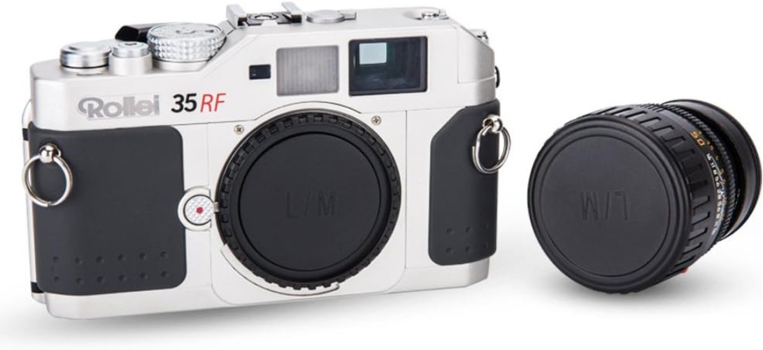 2-Pack Body Cap and Rear Lens Cap Cover Kit for Leica M Mount Cameras and Lei…