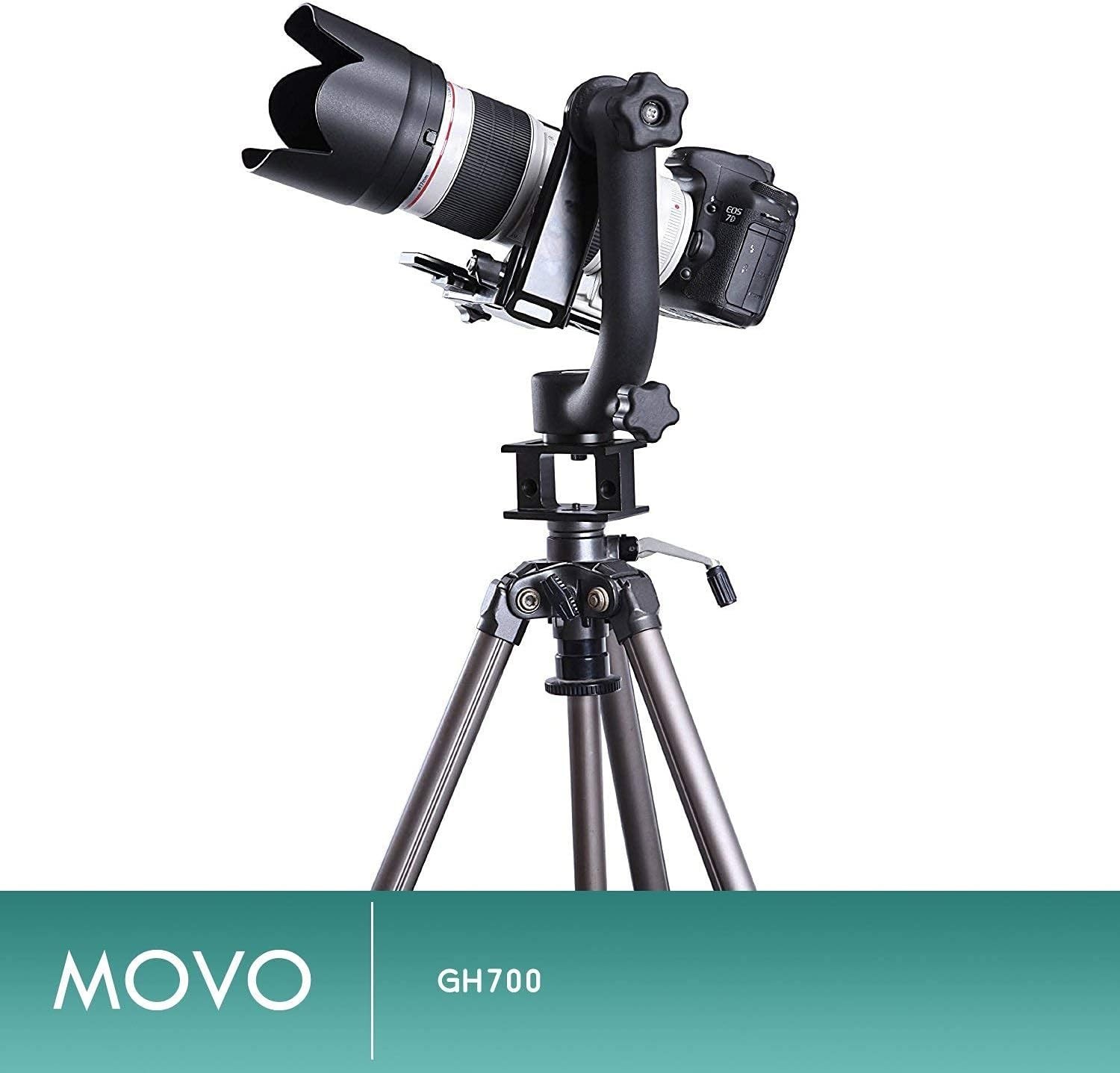 GH700 MKII Professional Gimbal DSLR Tripod Head with Long and Short Arca-Swiss