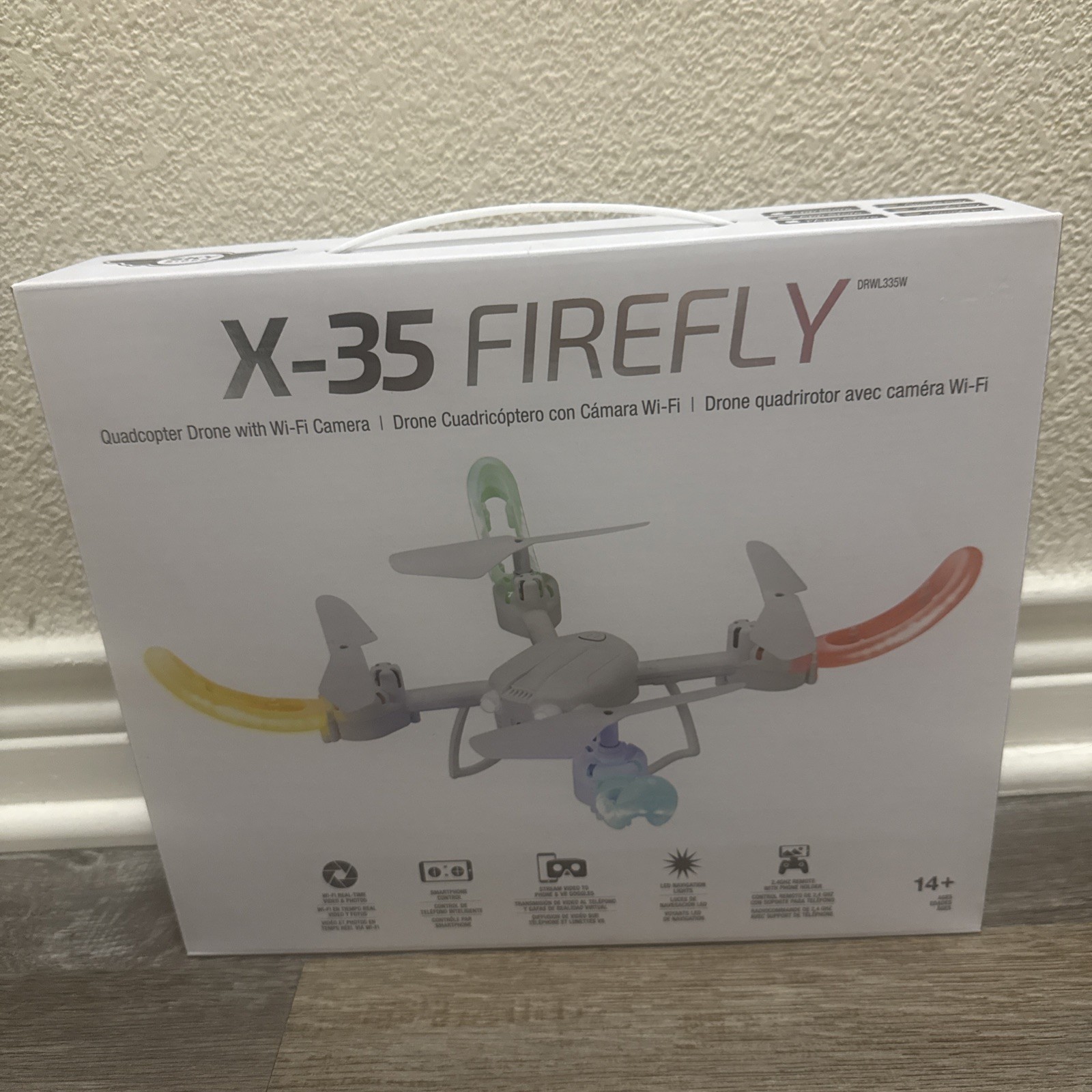 2026 X-35 Firefly Quadcopter Drone Wi-Fi Camera & LED Lights original price 90$