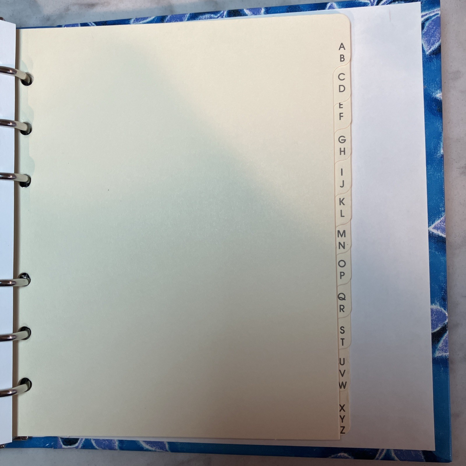 Vintage New Hallmark 6 Ring Binder Address Book Used Unused