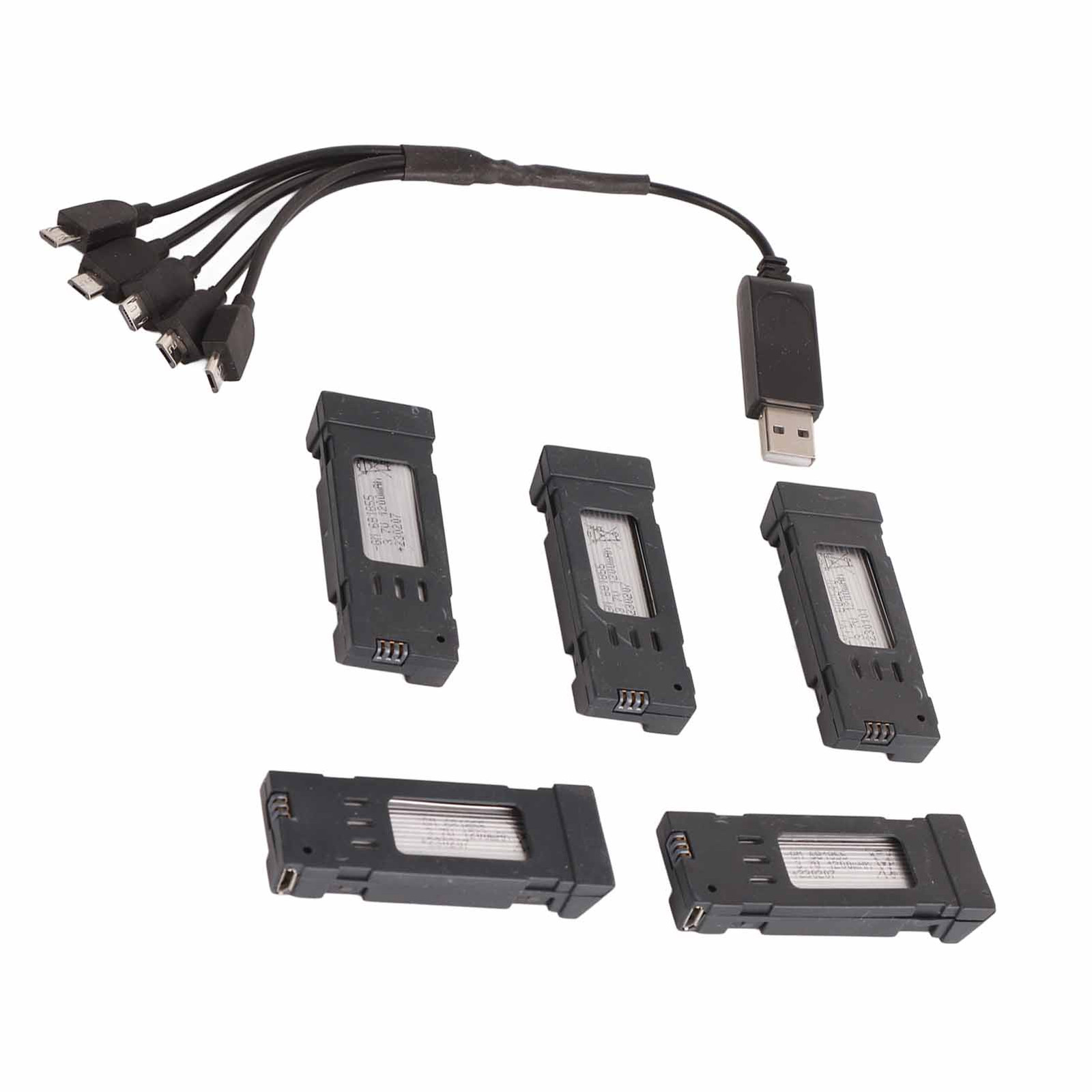 (3.7V 1200mAH Lithium Battery Portable Drone Battery With 5 In 1 Charger FA