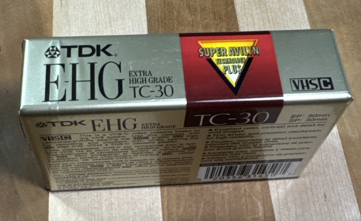 TDK Extra High Grade Sound And Color TC-30 VHS-C Cassette Tape For Camcorders
