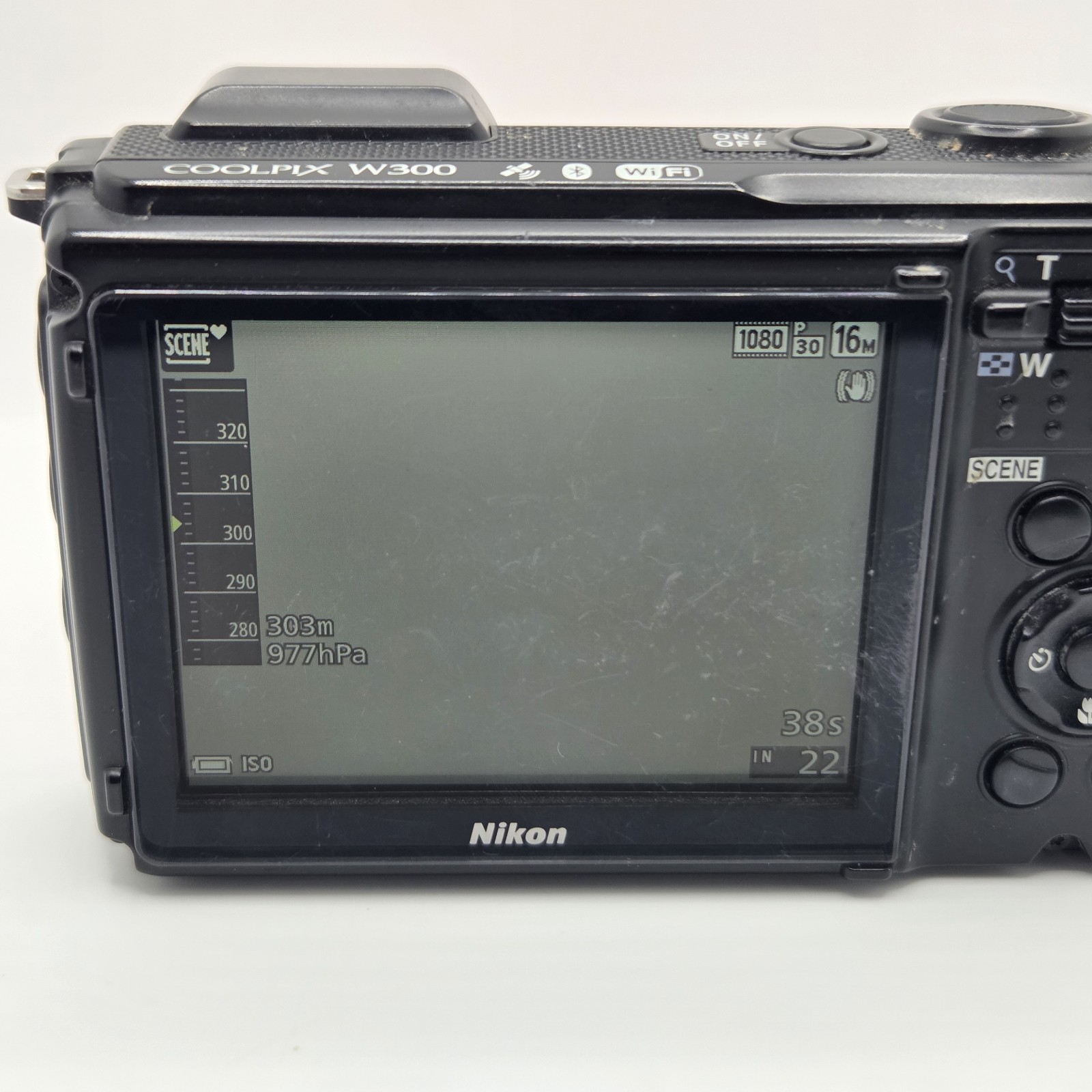 Nikon COOLPIX W300 Orange Digital Camera 16.05MP 5x Zoom Wi-Fi Bluetooth GPS
