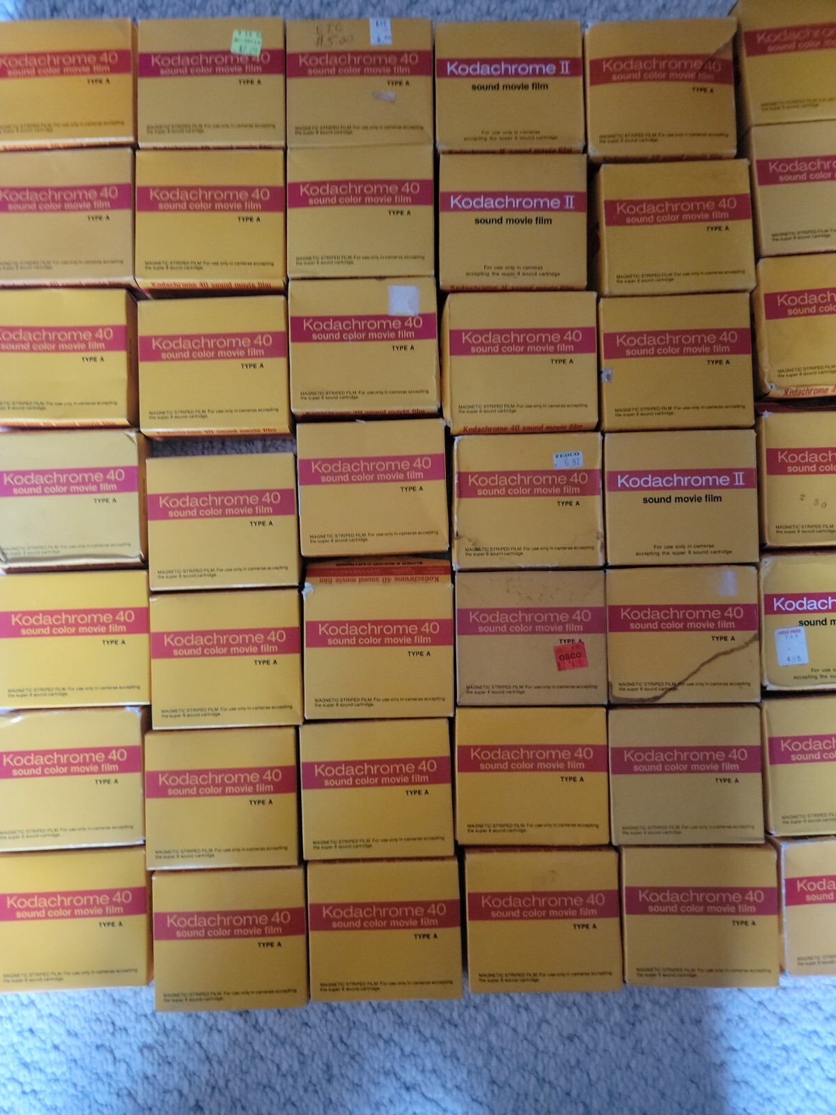 Kodak Kodachrome K40 Sound Super 8 mm Color Movie Film Type A Sold Per Box NOS
