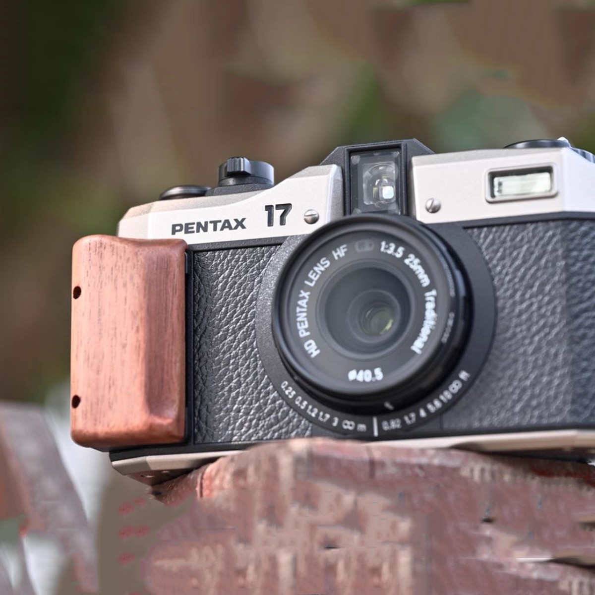 Handcrafted Wood Wooden Camera Hand Grip Suitable For Pentax 17, Camera Handle