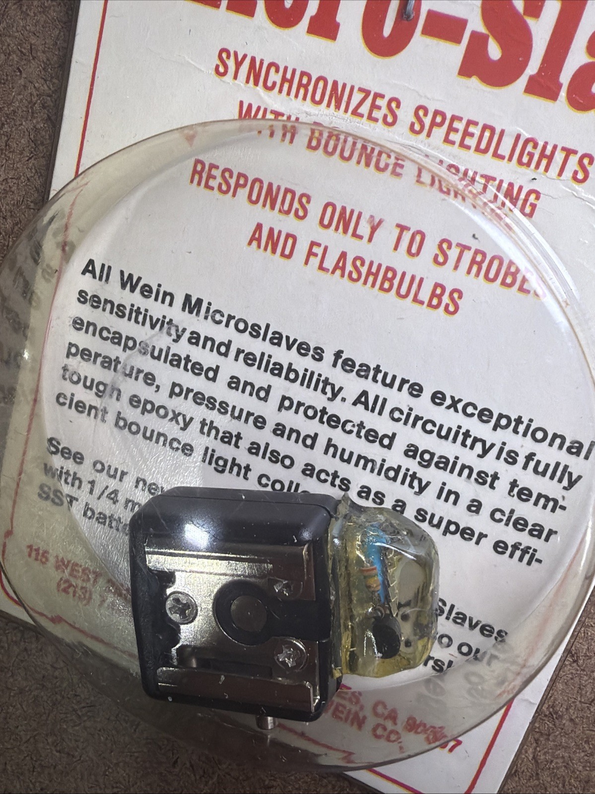 Vintage Wein Products Micro-Slave WP-HS Hot Shoe Photograph NEW NOS RARE WOW!