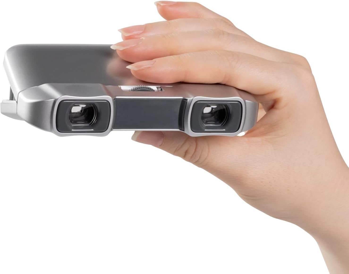 Slim Silver Opera Glass Pliant 3×25 Folding Binoculars for Theater Concert Sport