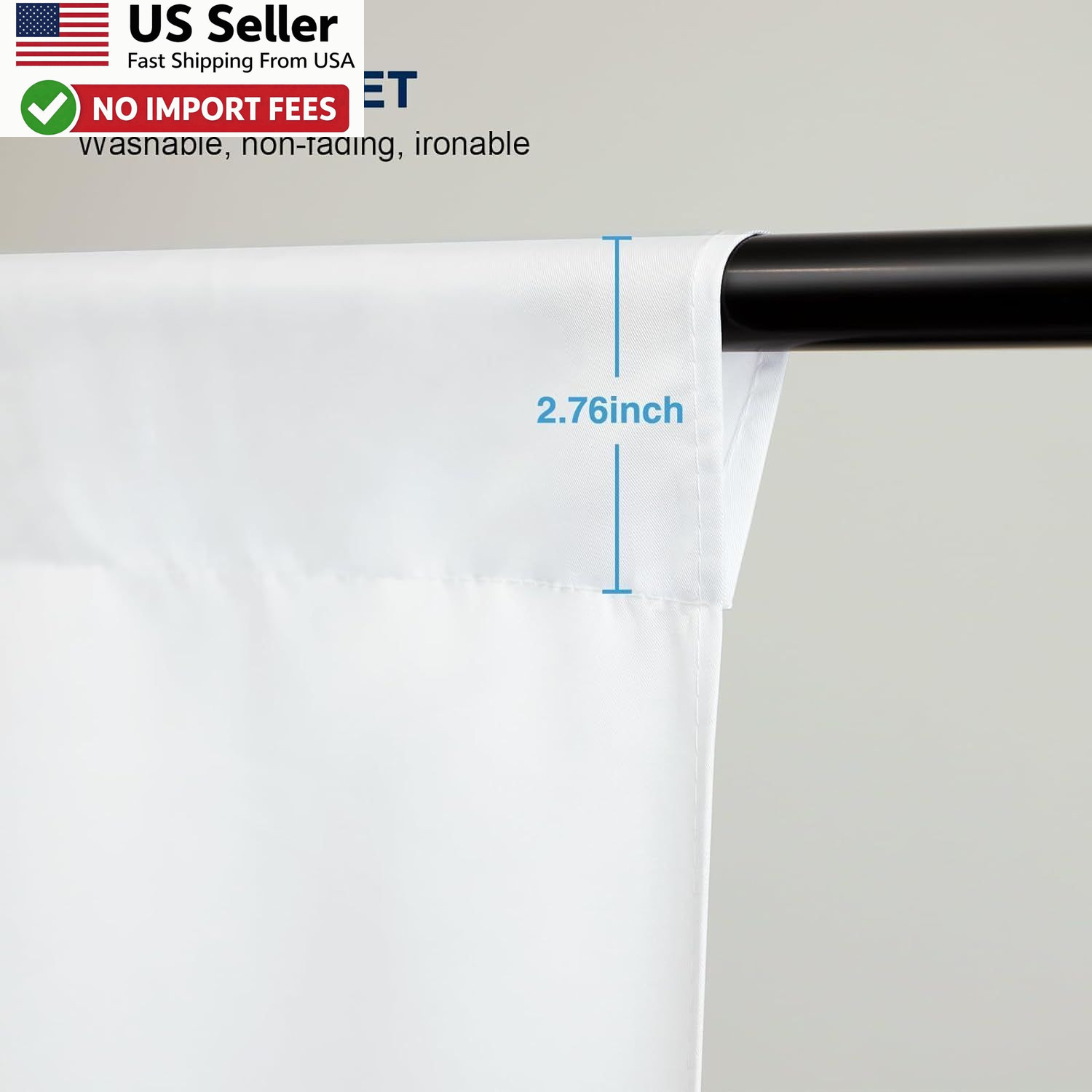 Aimosen 10 X 12 FT White Backdrop Background Photography Zoom Meeting FROM USA