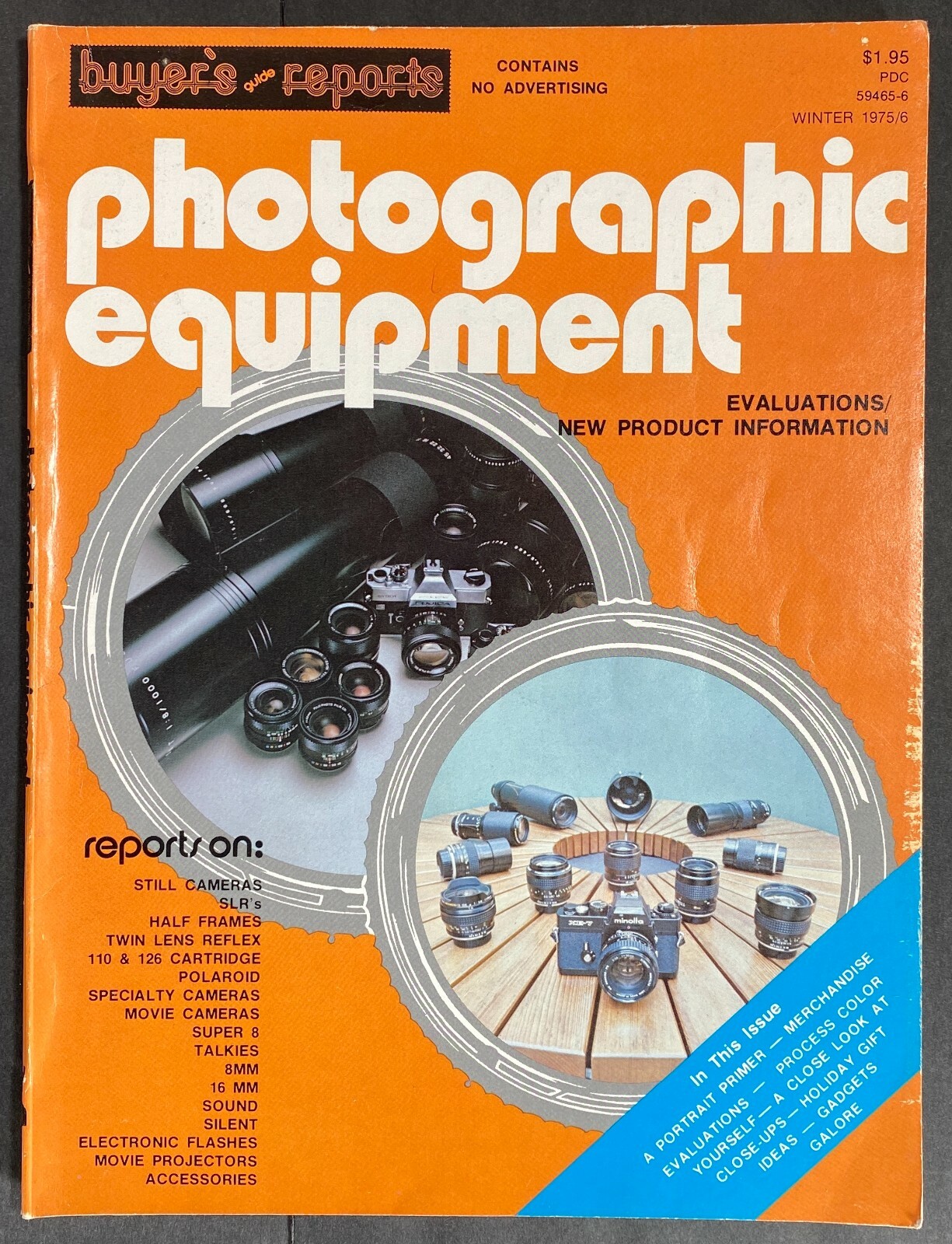 Vtg PHOTOGRAPHIC EQUIPMENT 1975 Buyer’s Guide Reports/Evaluations/New Products