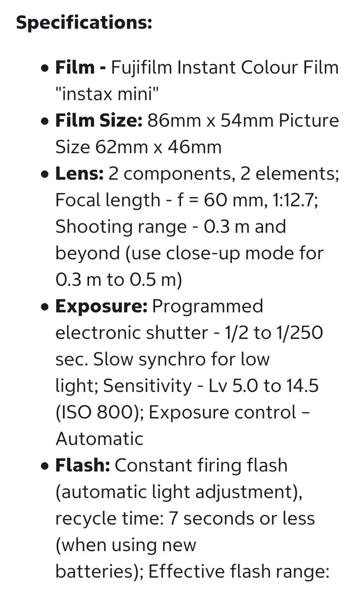 Fujifilm instax™ Mini 12 Instant Camera Clay White + 10 Shot Film