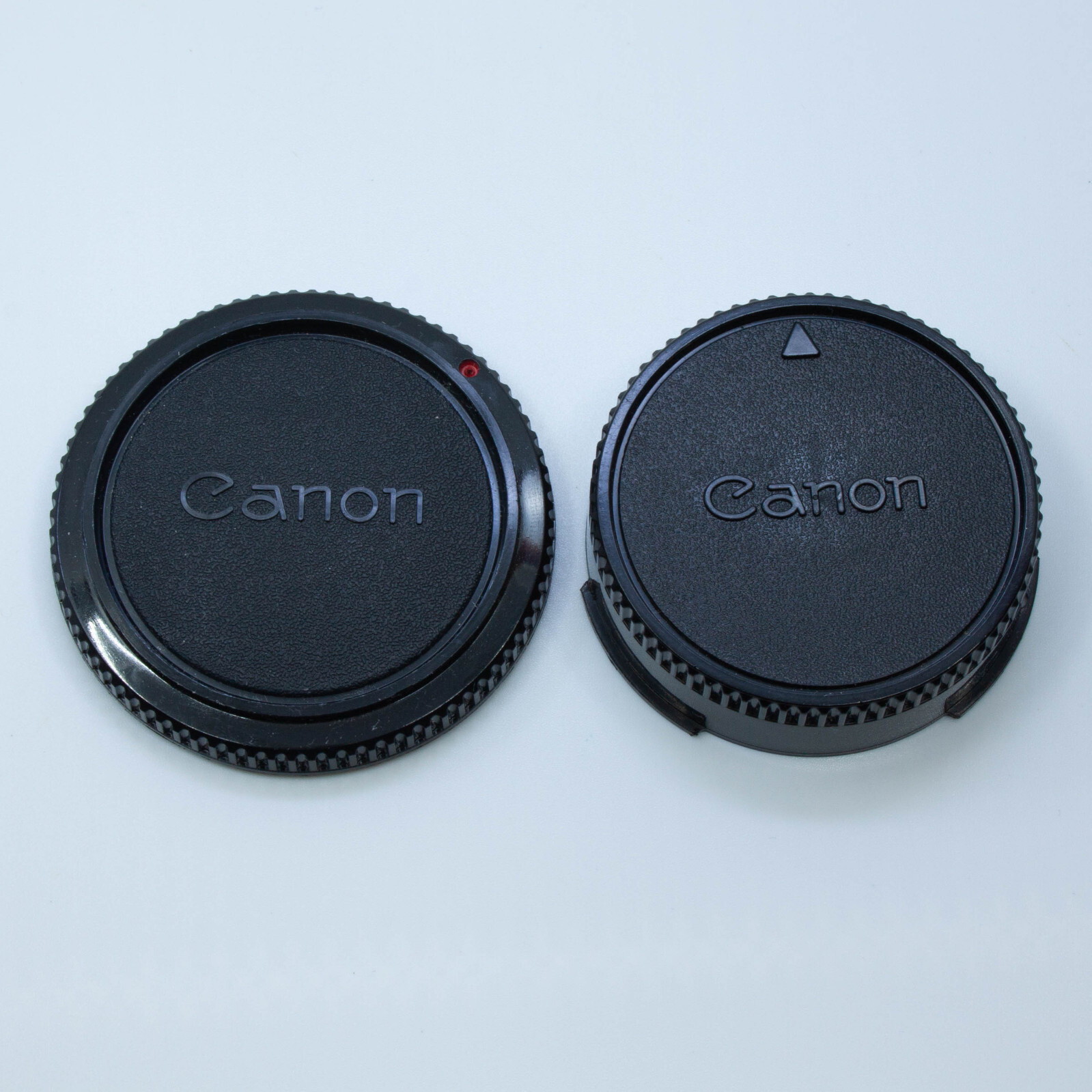Canon FD – Body & Rear Lens Cap Set – Original – Fits AE-1 Program A-1 F-1 ++