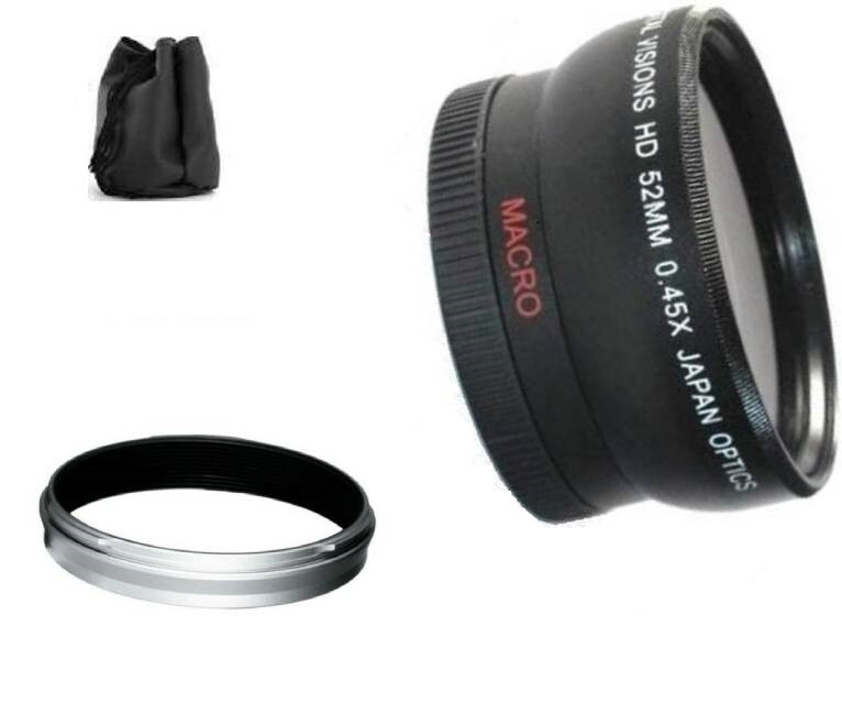 52mm Wide Angle Lens for Fujifilm X100VI / X100 / X100S / X100T / X100F / X70