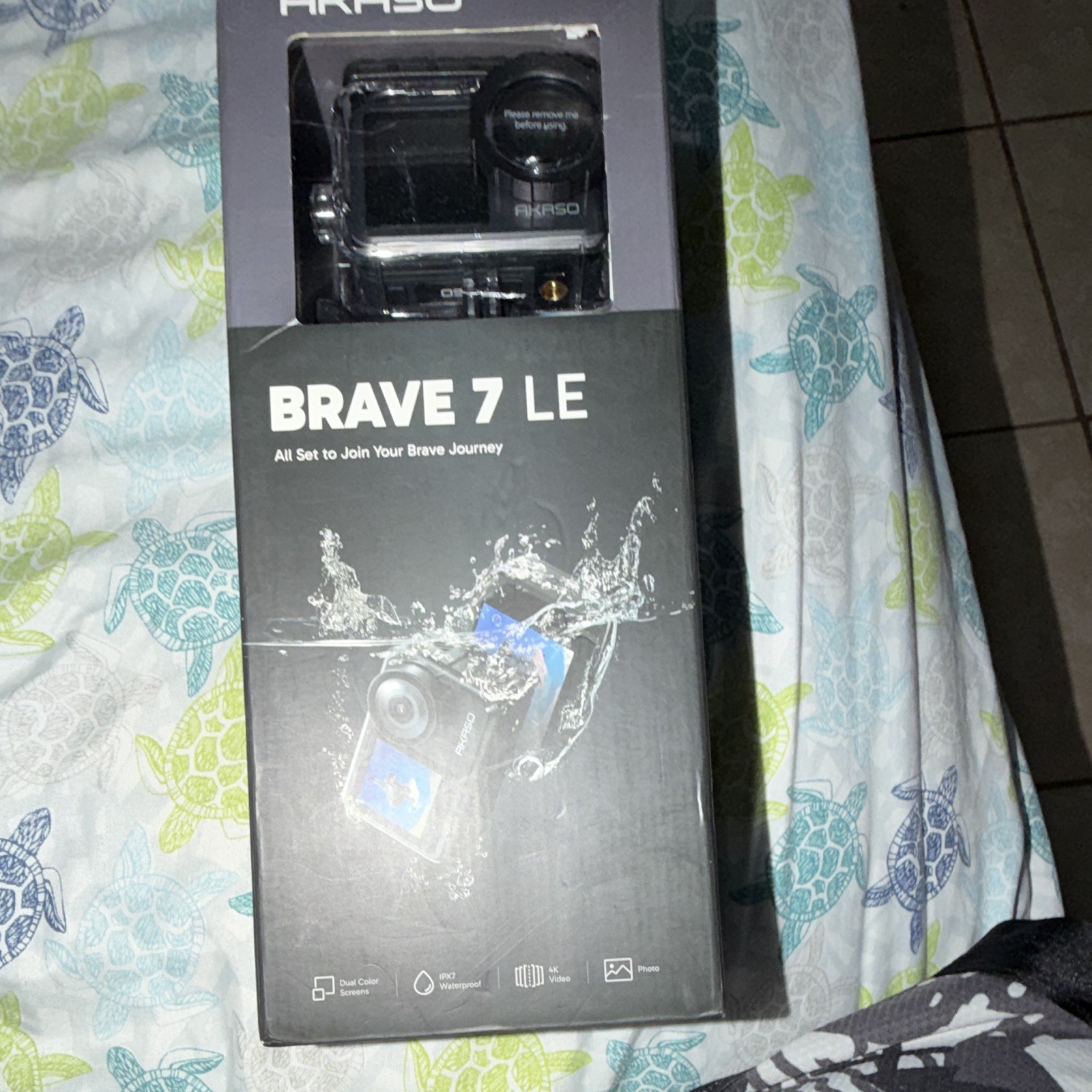 AKASO Brave 7 LE Action Camera 4K Dual Screens IPX7 Waterproof 20MP Black