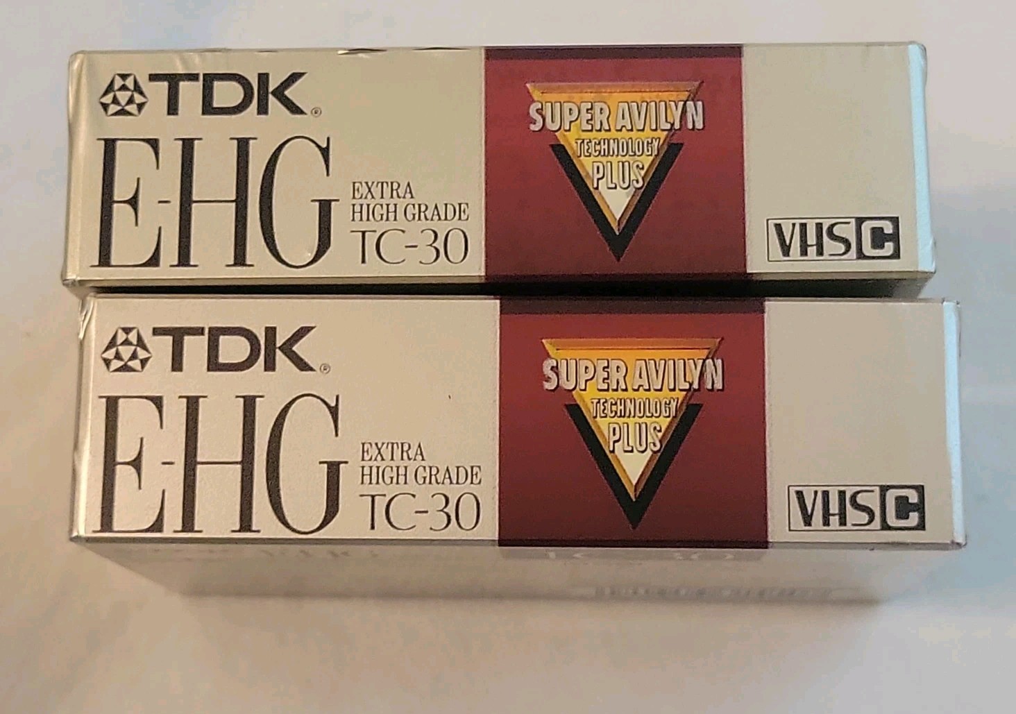 2 Pack – TDK E-HG TC-30 Extra High Grade VHS-C Camcorder Tape Factory Sealed