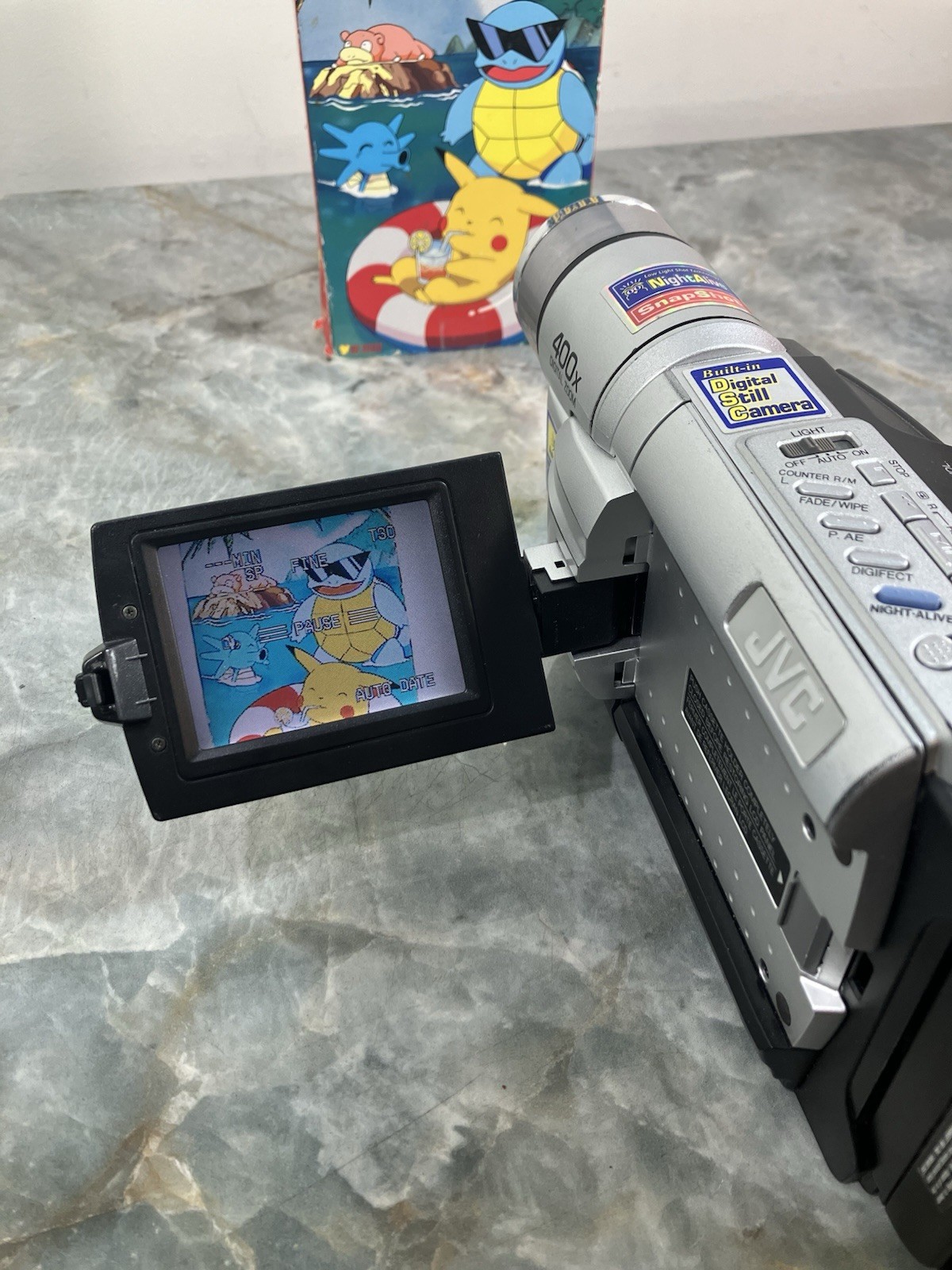 JVC GR-SXM730U Super VHS-C Camcorder 400x Zoom w/ Battery, Charger Tested