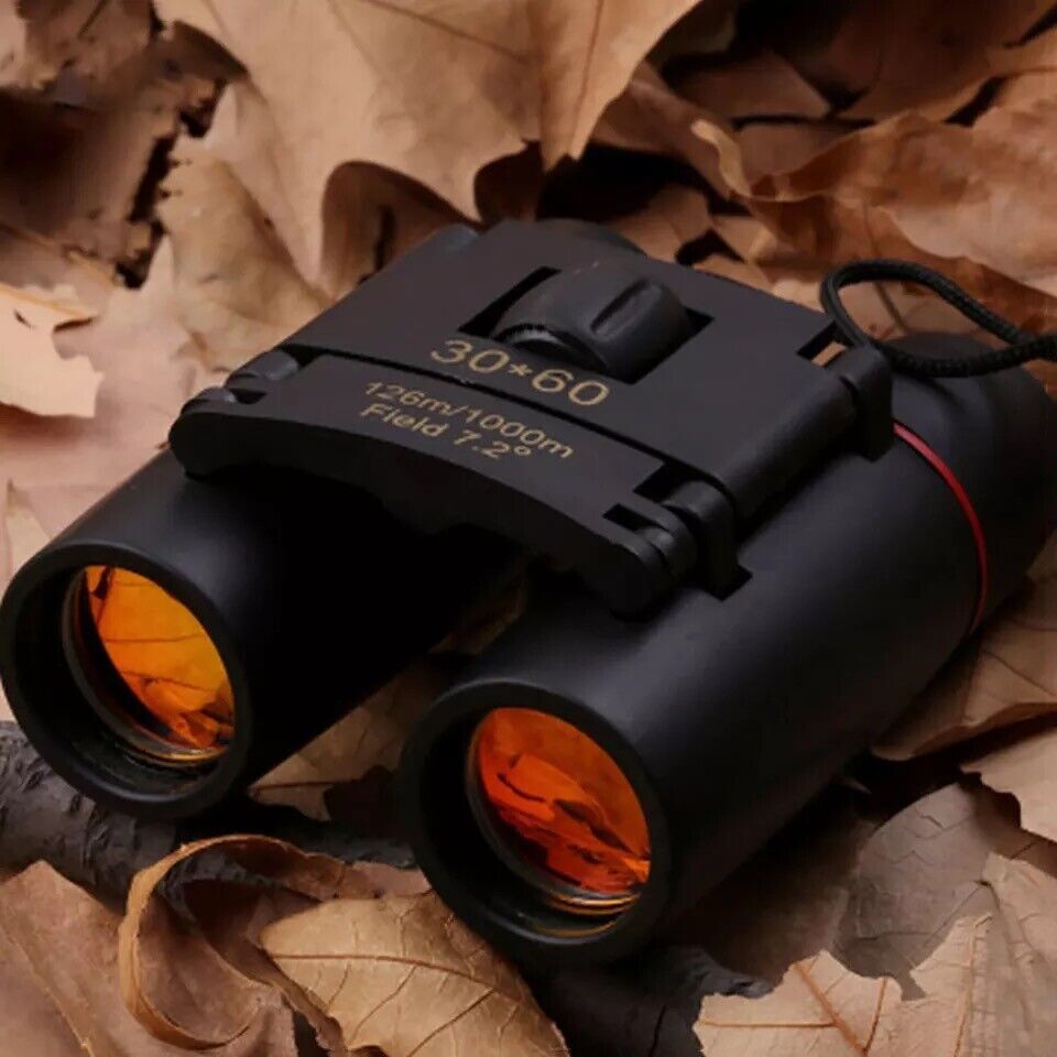 Binoculars 30×60 Zoom Outdoor Travel Compact Folding Telescope Hunting Day/Night