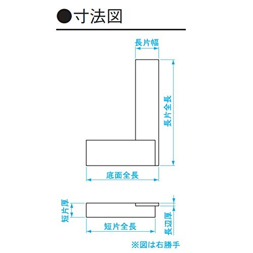 Niigata Seiki SK Made in Japan Right Hand Square 100mm TRS-R100from JP