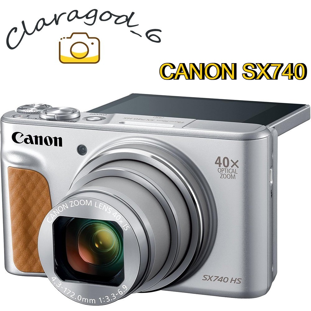 Canon PowerShot SX740 HS Digital Camera 20.3 MP 40x Zoom Built-in Wi-Fi – Silver