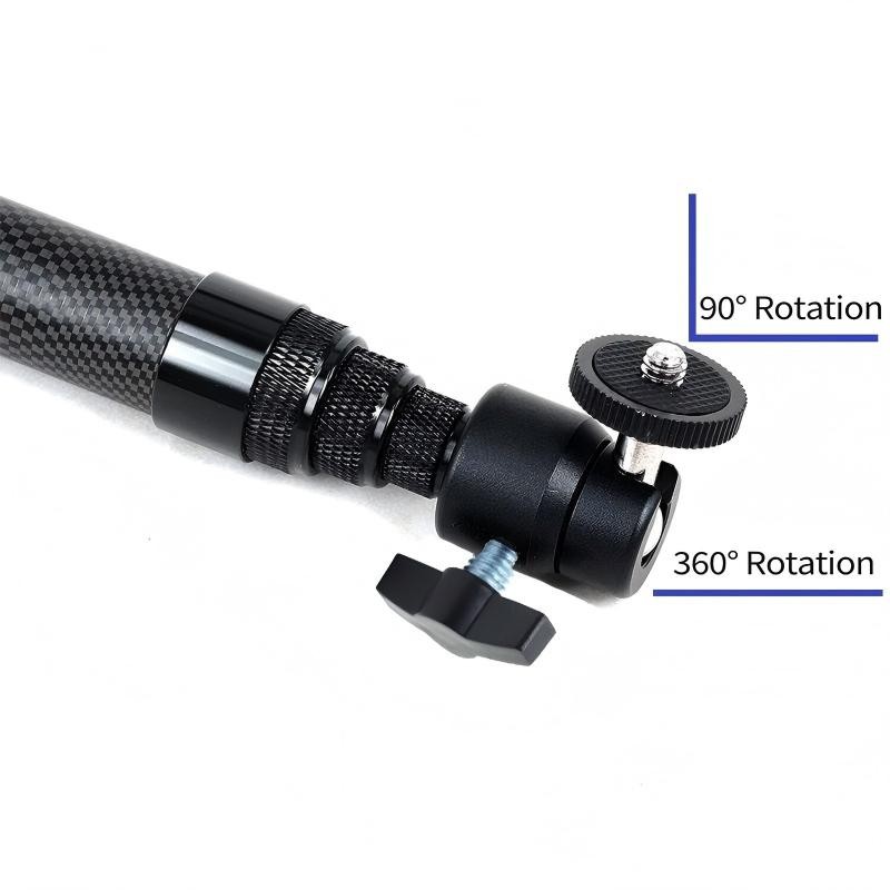 3m/1.5m Carbon Fiber Invisible Selfie Stick Extended Pole For Insta360 X5X4X3X2
