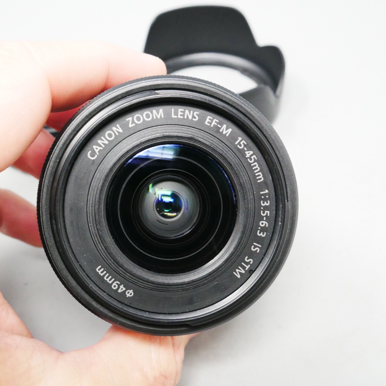 Canon EF-M 15-45mm F/3.5-6.3 IS STM Lens for EOS M M2 M3 Black – plus caps