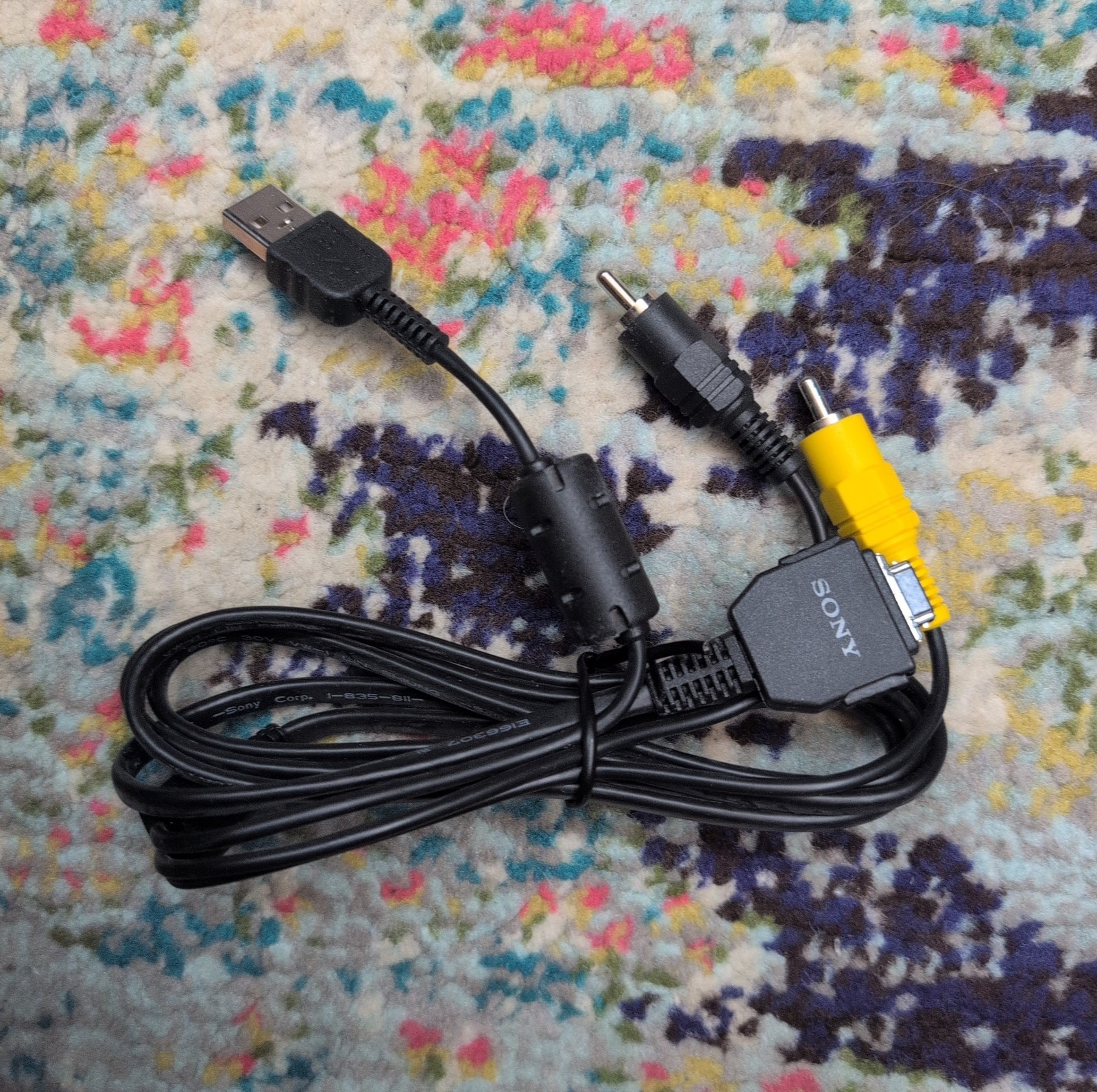 Sony TDK ZCAT 2035-0930 Audio Video USB Cybershot Video Camera Cable – Genuine