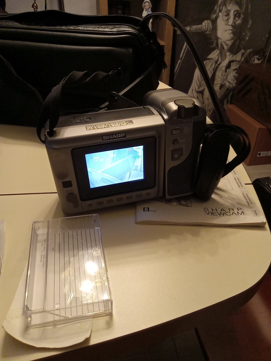 Sharp Viewcam VL-E650U 8mm VCR 32x Zoom Video Complete Set Working