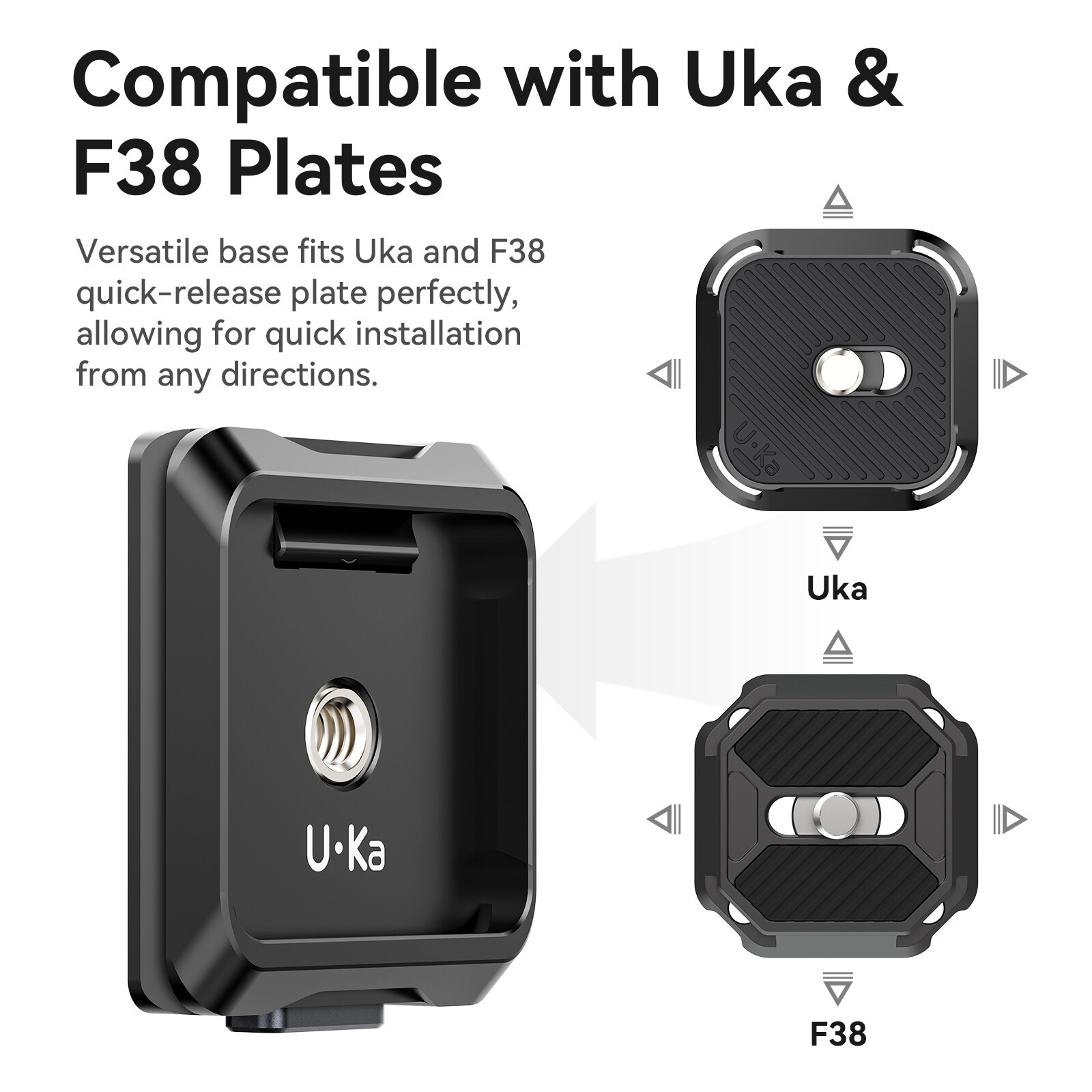 Ulanzi UKA01 Uka Quick-Release Plate Kit for Camera Tripod