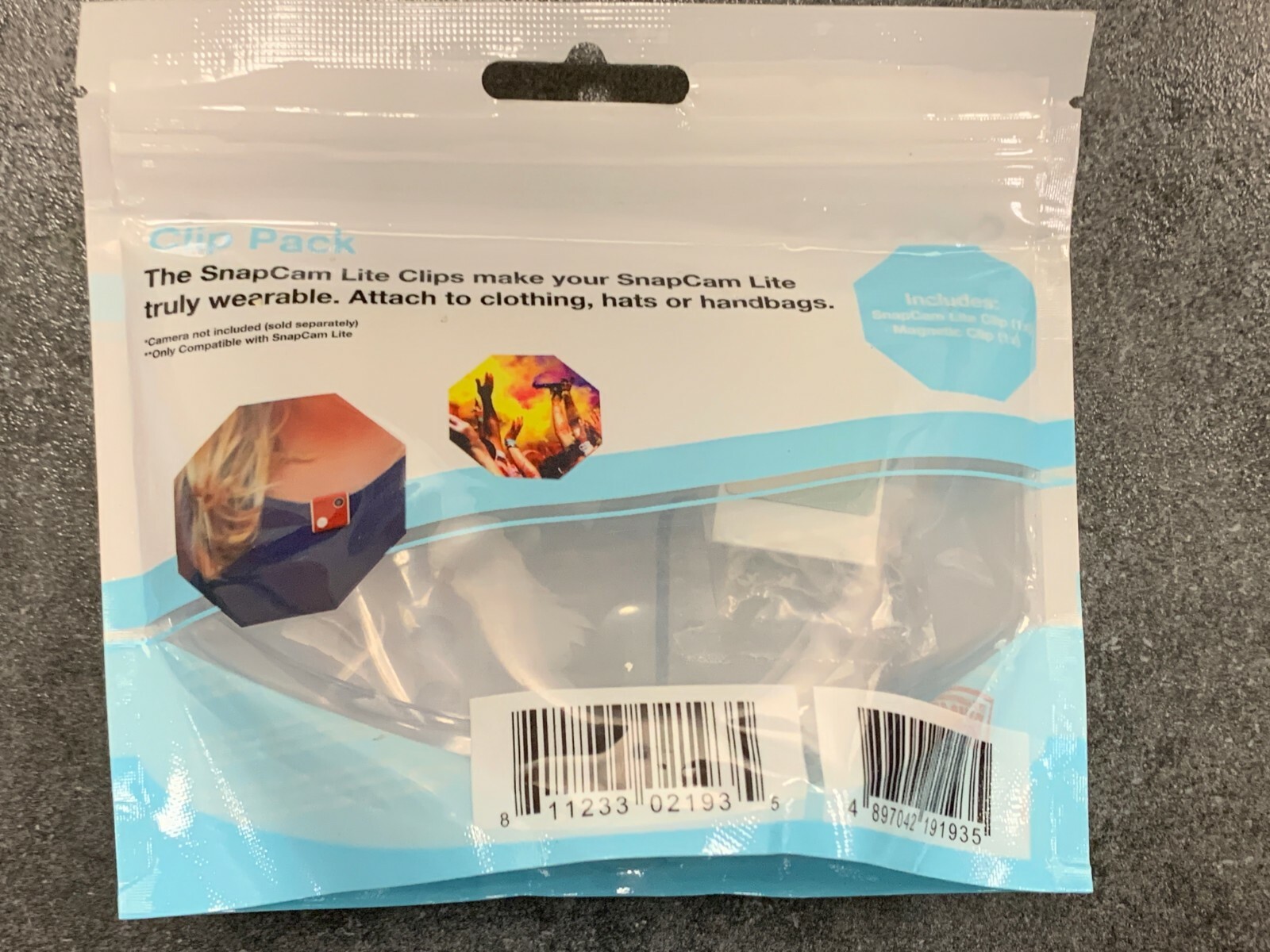 ion Snap Cam Lite tap n’ snap Clip Pack for SnapCam Lite, Clips Only no Camera