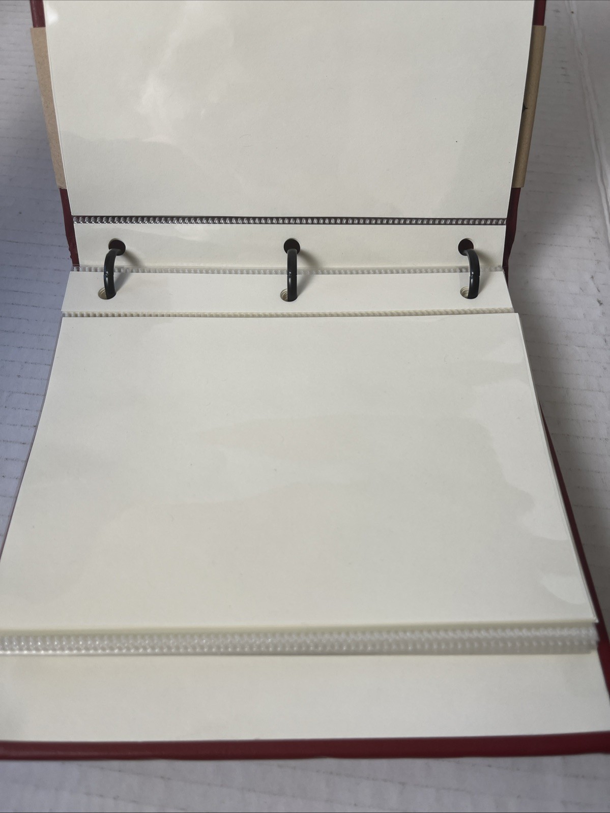 Gallery Leather Travel Photo Album 4×6 3×5 Archival Red Made in USA 50 Photos
