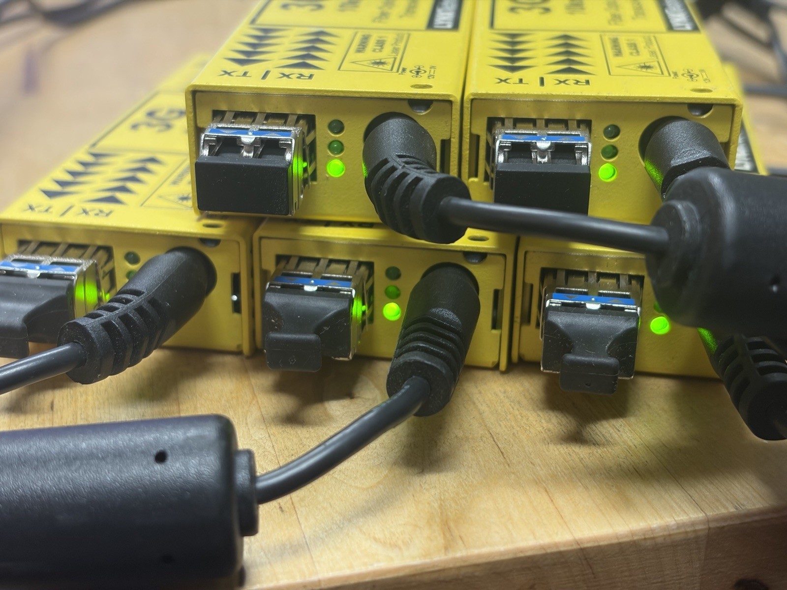 5x LYNX Technik Yellobrik OTR 1810 LC – SD/HD/3G – SDI / Fiber Transceiver