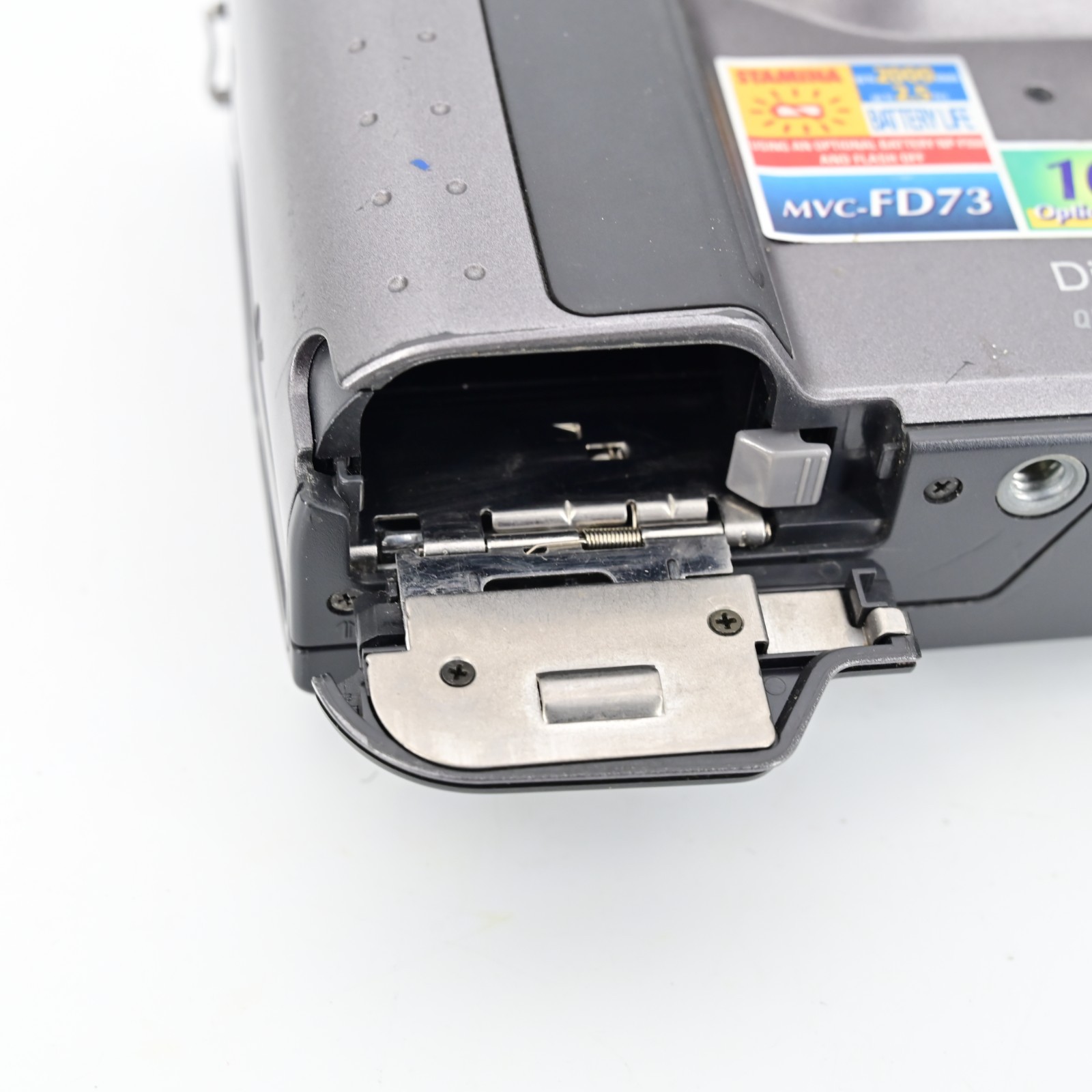 Sony MVC-FD73 Mavica Digital Camera Tested w/ Battery Floppy Disk Manual Cap