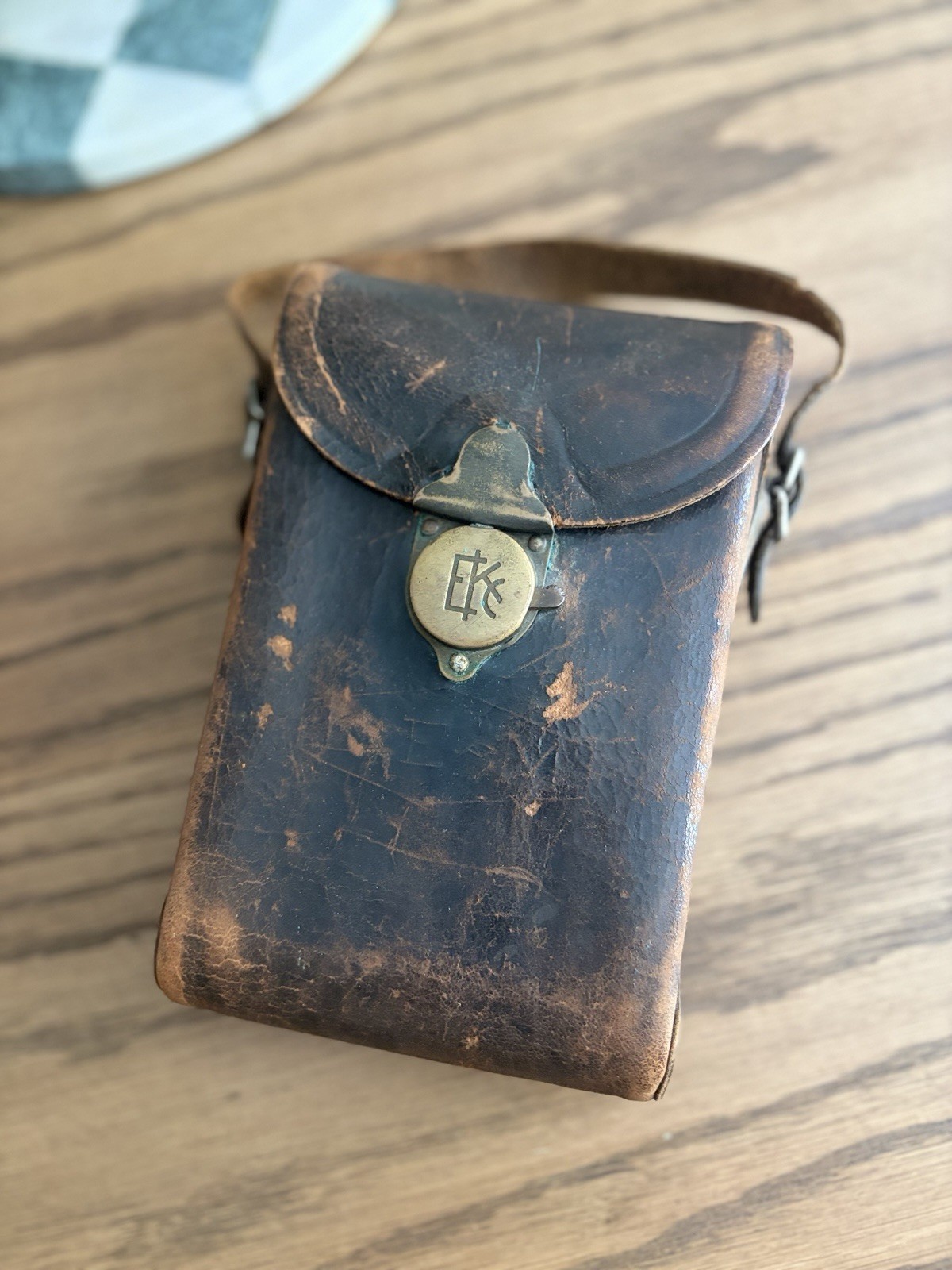 Antique Kodak Junior No 1 Autographic Model A Folding Camera With Leather Case