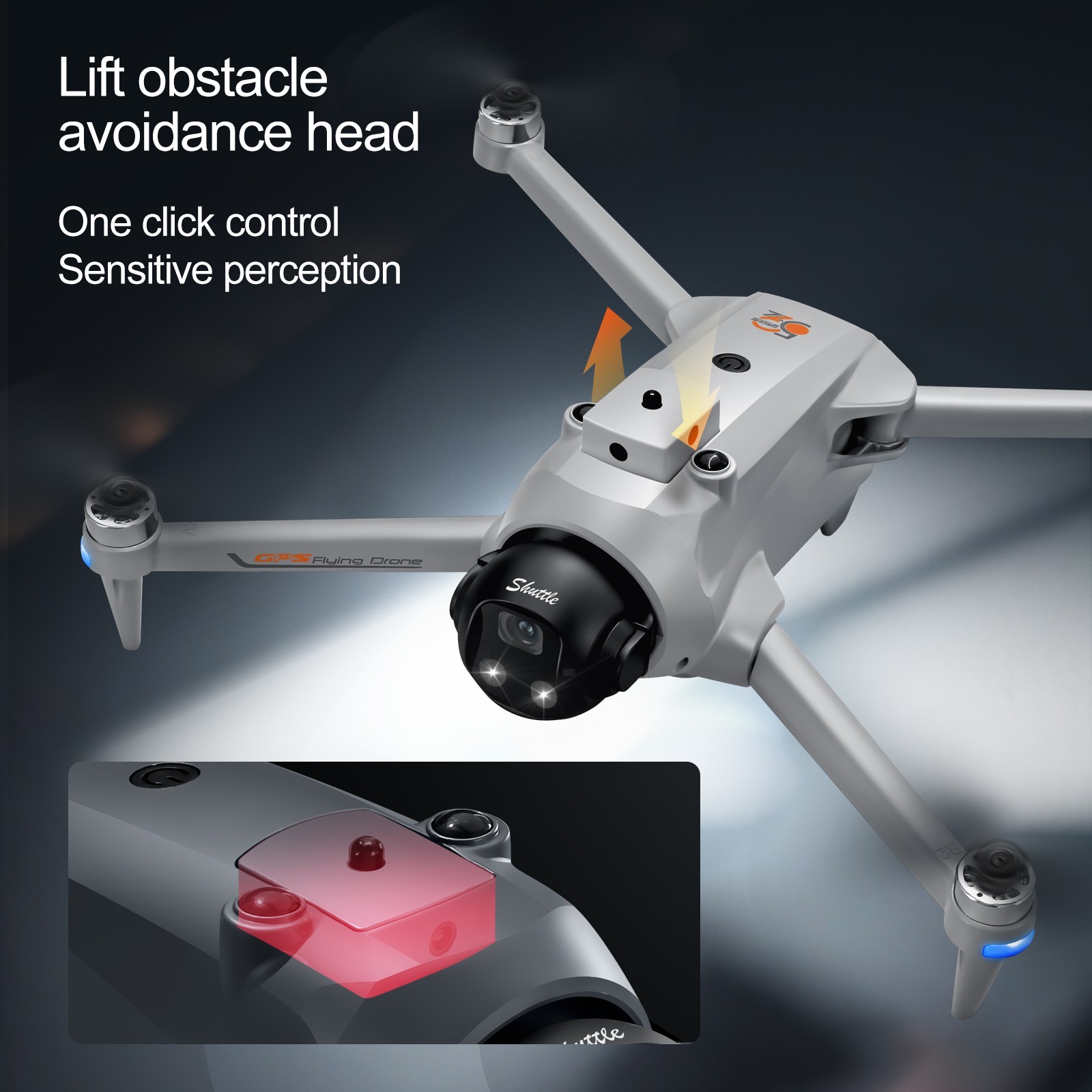 YL059 Drone GPS WIFI FPV 4K Dual Camera Selfie Obstacle Avoidance Quadcopter