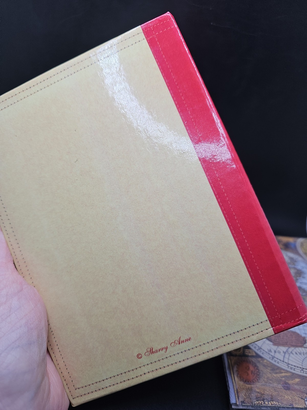 2 Vintage 90s 4×6 Photo Album Books American Flag & Old World Map