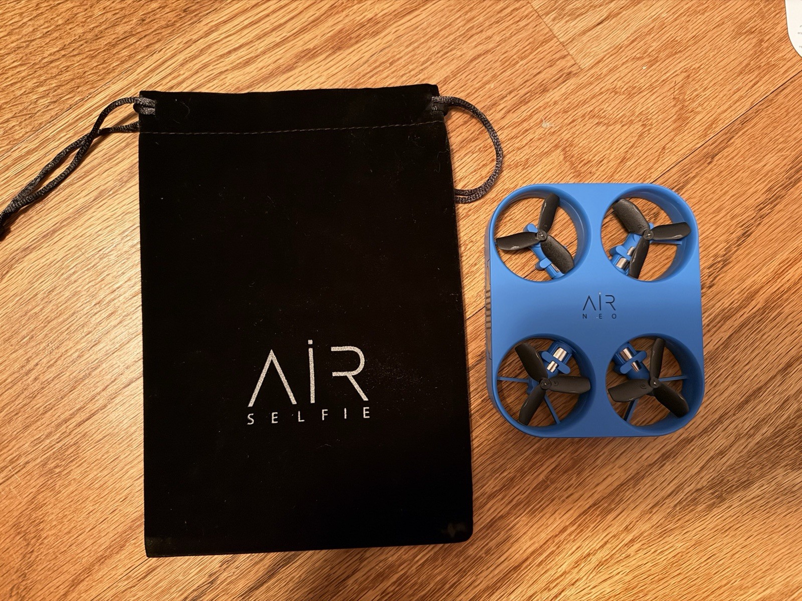 AirSelfie Air Neo Blue Pocket Drone 12mp with 5000mAh Powerbank